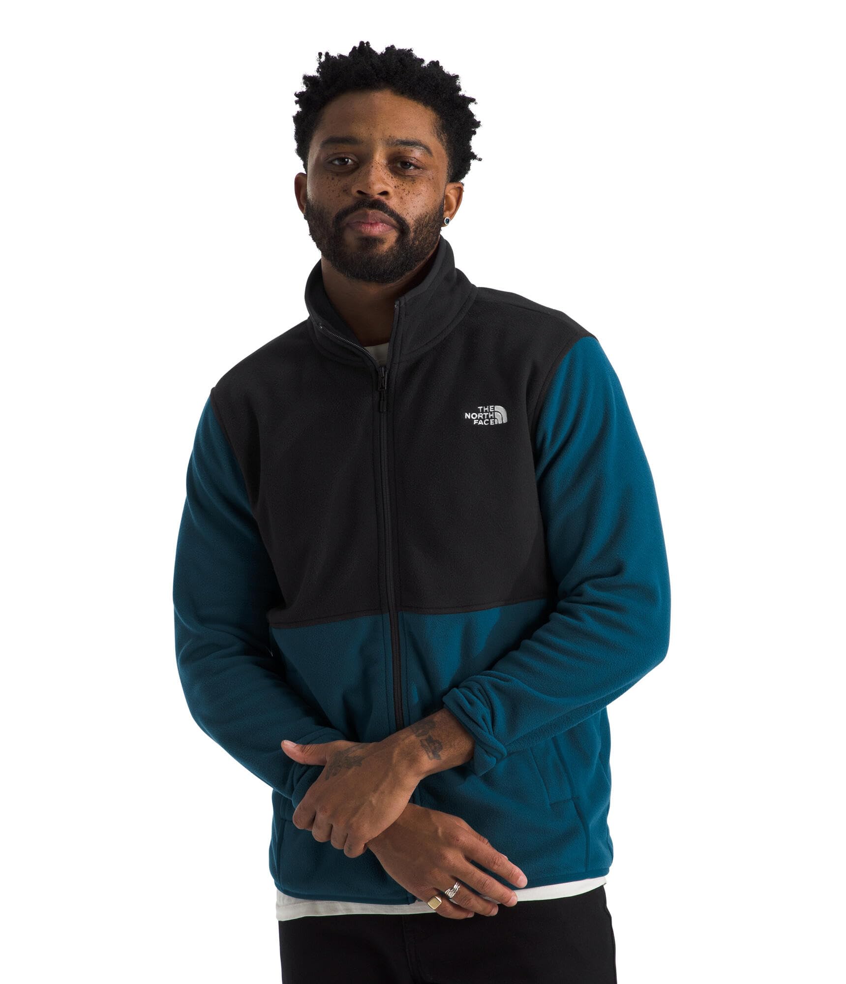 The North Face Men's Glacier Fleece Jacket - Warm & Lightweight Outdoor Pullover for Hiking, Camping & Winter Activities