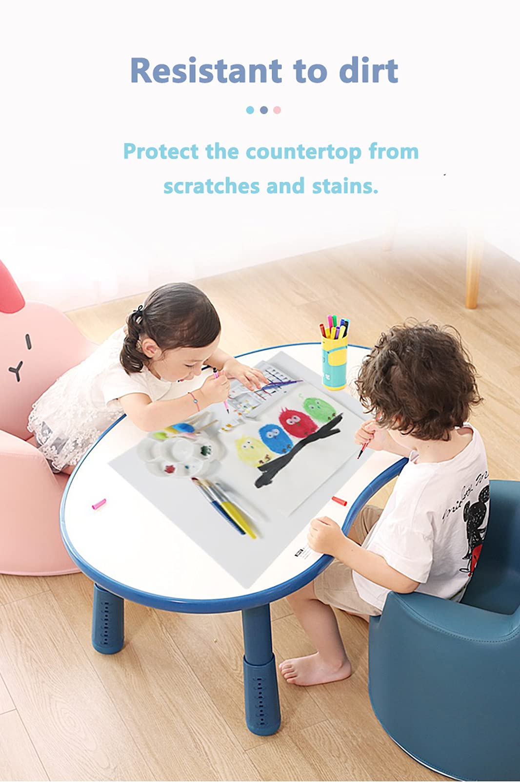 Premium Heat-Resistant Silicone Counter Mat - Non-Slip XL Large 2MM Thick Kitchen Protector for Air Fryer, Countertops & Baking | Durable Surface Cover for Cooking, Dining & Food Prep