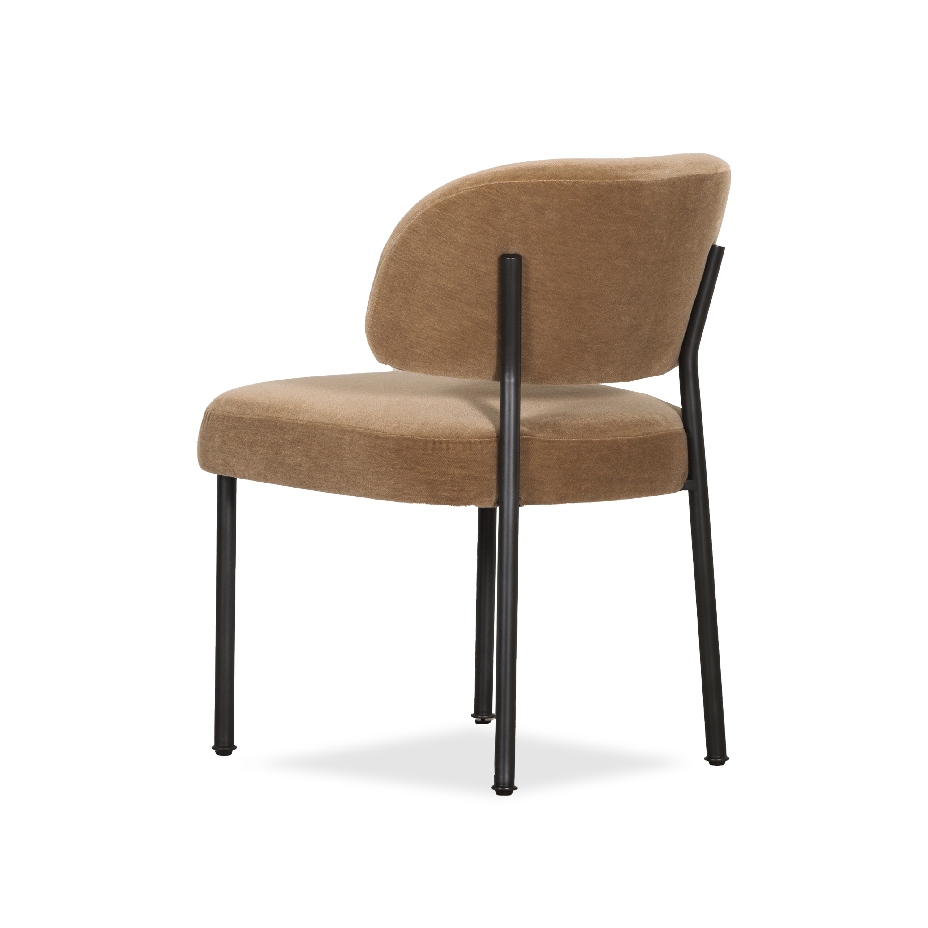 Anvil Dining Chair - Modern Metal and Wood Kitchen Chair, Sturdy and Comfortable for Dining Room, Restaurant, or Cafe Use