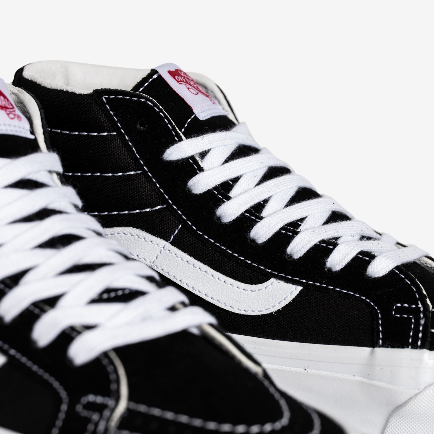 Vans OG Sk8-Hi LX Sneakers in Black & True White - Classic Skate Shoes for Men & Women | Perfect for Streetwear, Skateboarding & Casual Outfits