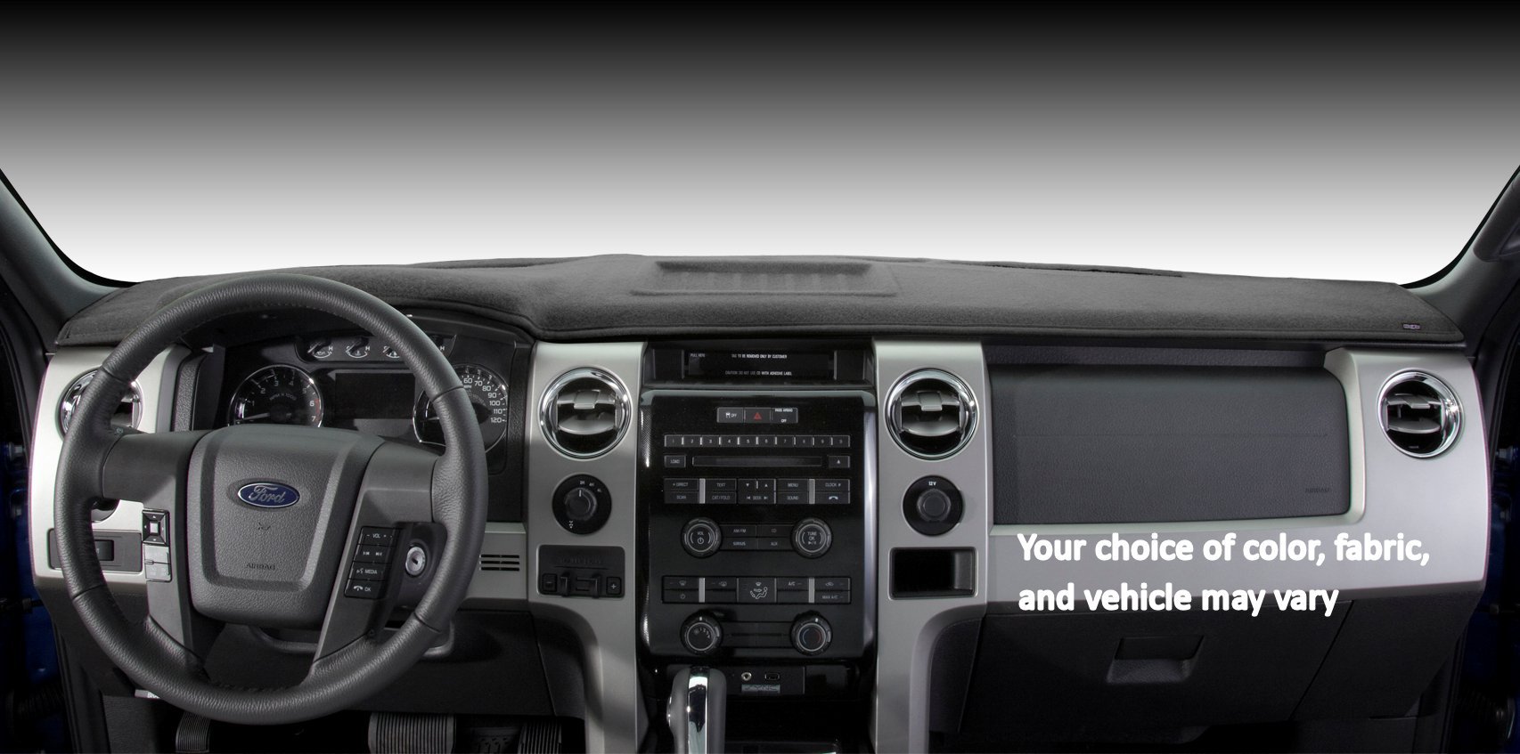 Premium DashMat UltiMat Dashboard Cover for Chevrolet & GMC Trucks - UV Protection, Anti-Slip Gray Carpet Mat | Perfect for Sun Protection & Interior Decor