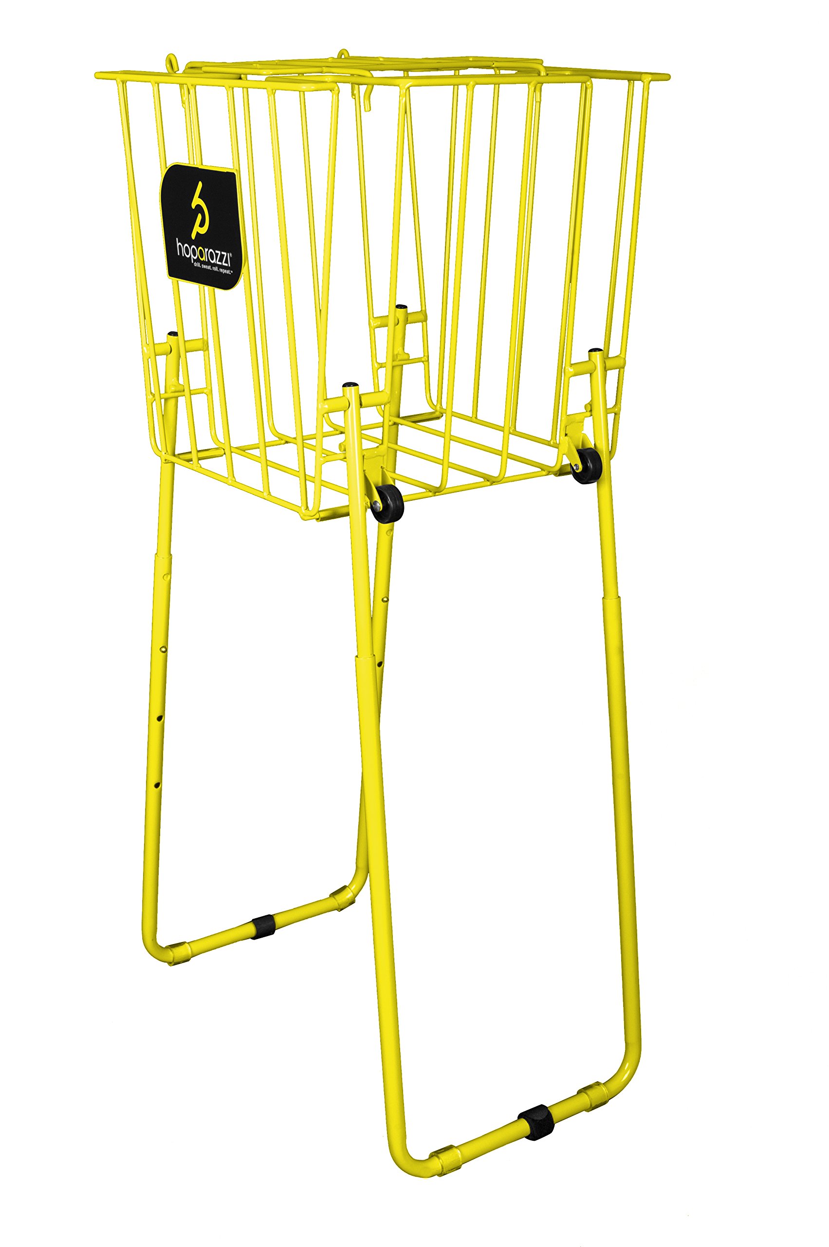 HOPARAZZI Pro Elite 125 Tennis Ball Basket - Premium Tennis Ball Holder for Practice & Training - Perfect for Coaches, Players & Clubs (Great for Court, Backyard & Training Sessions)