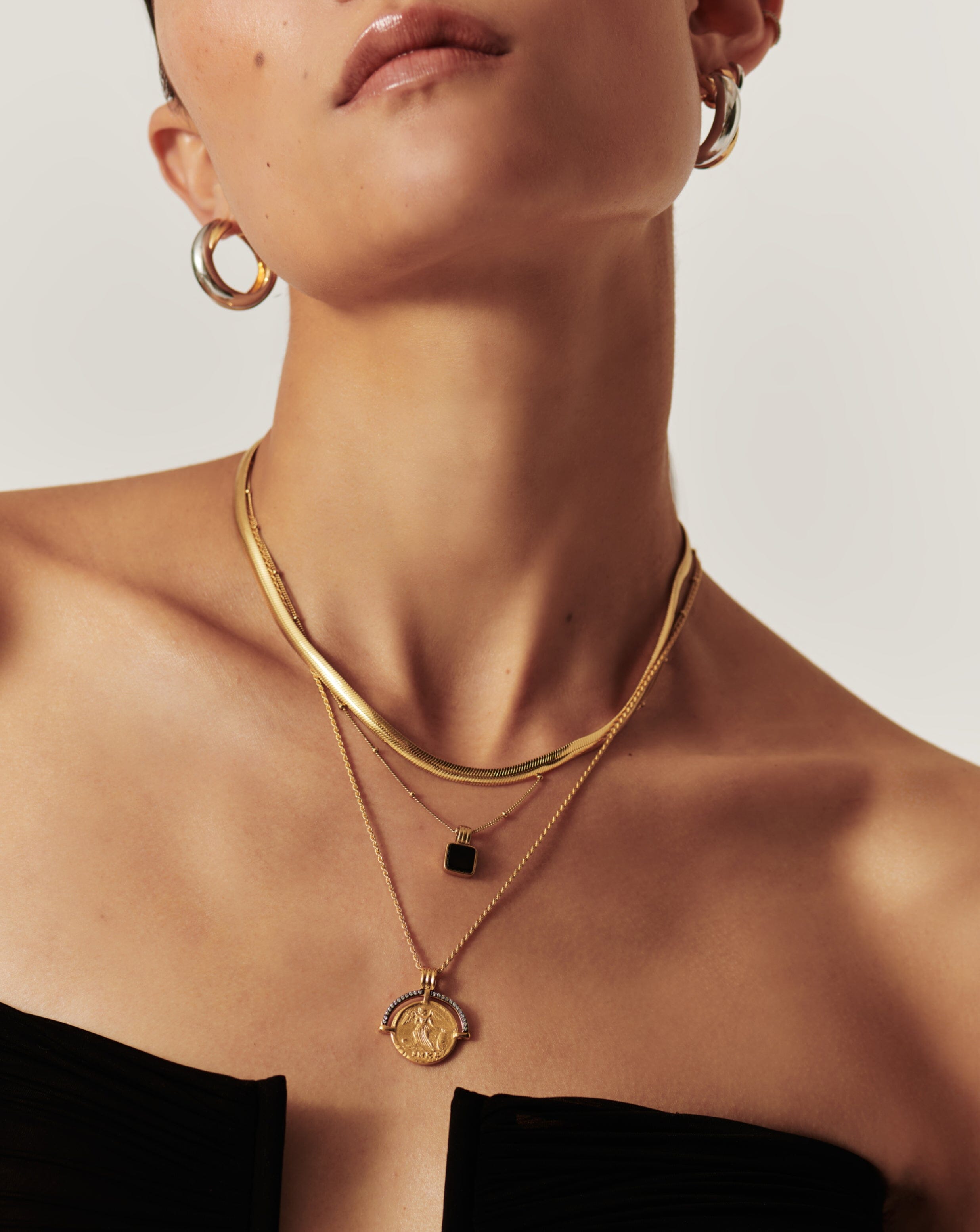 Lucy Williams Fortuna Arc Coin Necklace - Elegant Roman Goddess Jewelry for Women | Perfect Gift for Birthday, Anniversary & Special Occasions