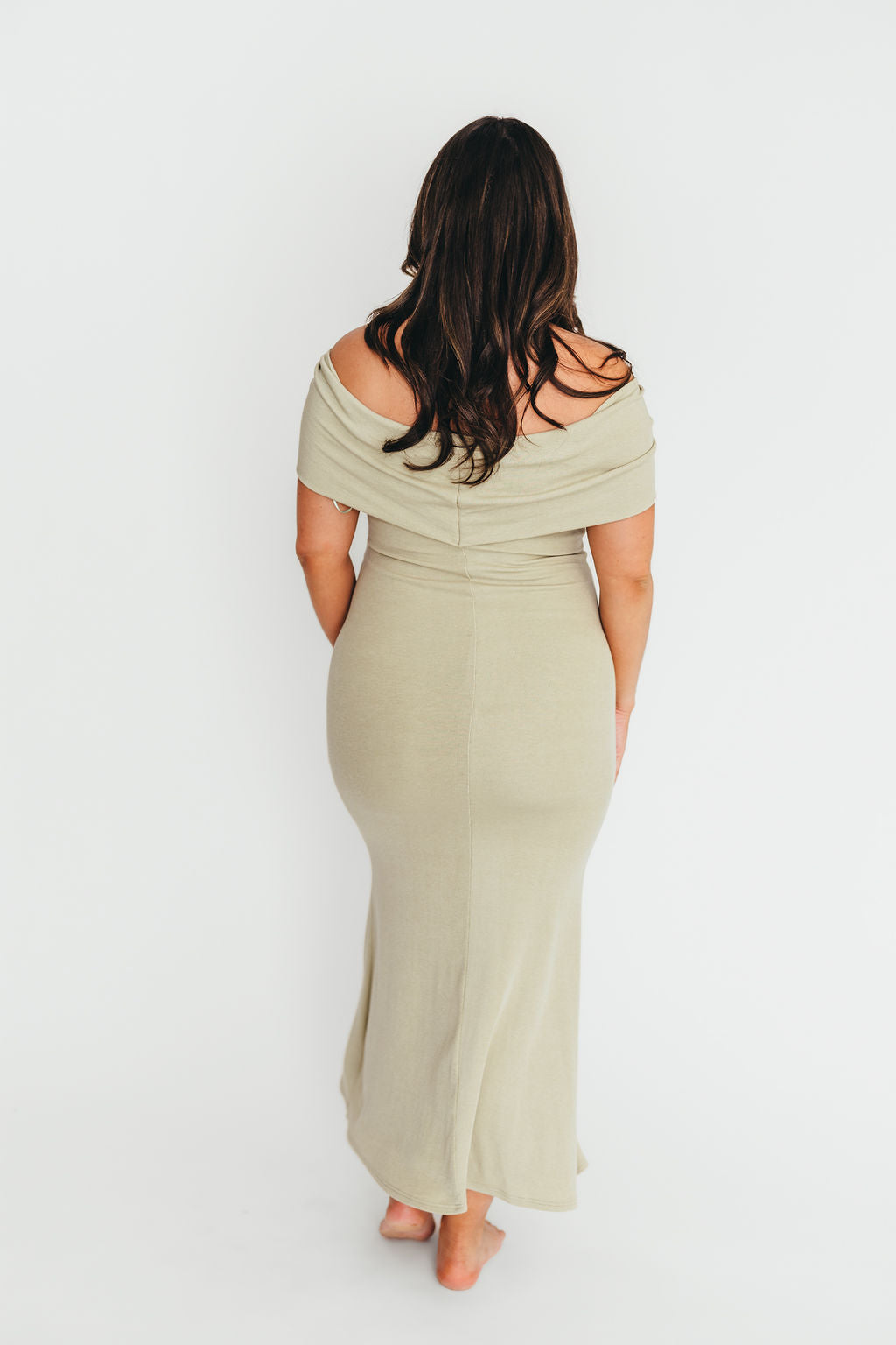 Monroe Maxi Dress in Sage - Bump Friendly Maternity Dress for Women | Comfortable & Stylish Pregnancy Outfit for Casual Wear, Baby Showers & Special Occasions