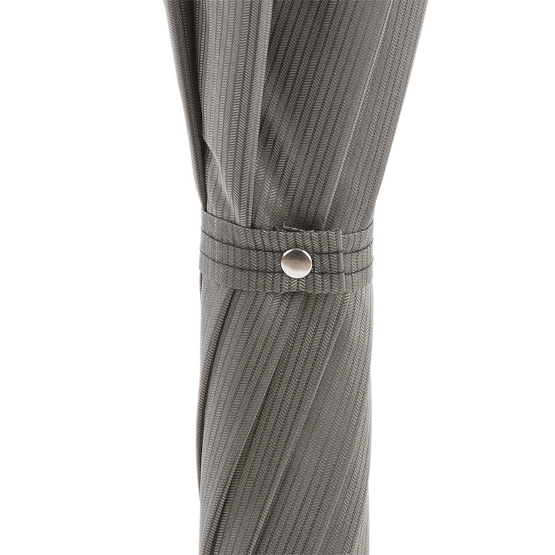 PASOTTI Premium Leather Umbrella for Men & Women - Stylish Grey Waterproof Windproof Compact Travel Umbrella - Perfect for Rainy Days, Commuting, and Outdoor Events