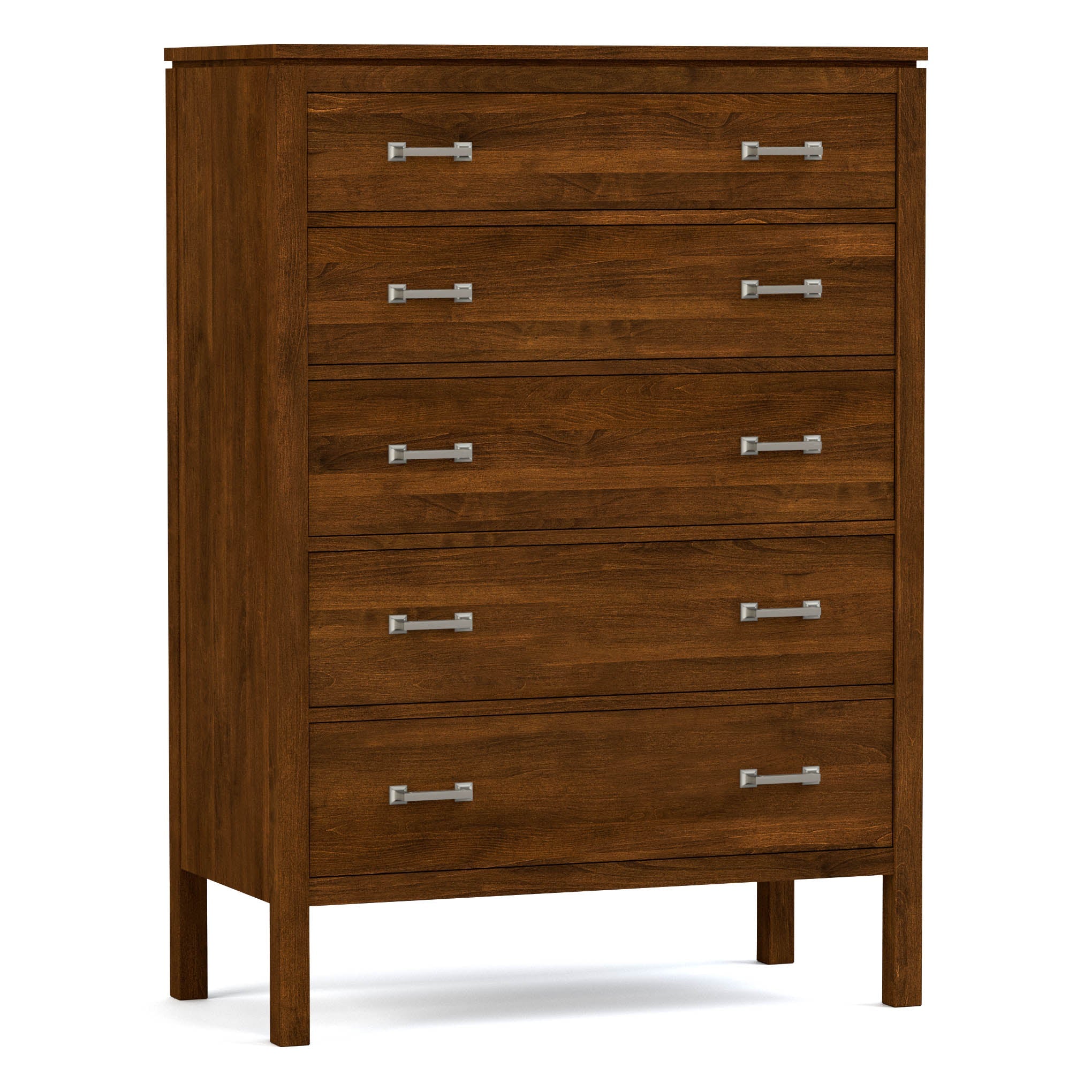 Dwyer Tall Chest - 5-Drawer Solid Wood Dresser for Bedroom Storage | Modern & Spacious Organizer for Clothes, Linens & Accessories | Perfect for Master Bedroom, Guest Room & Dorm Organization