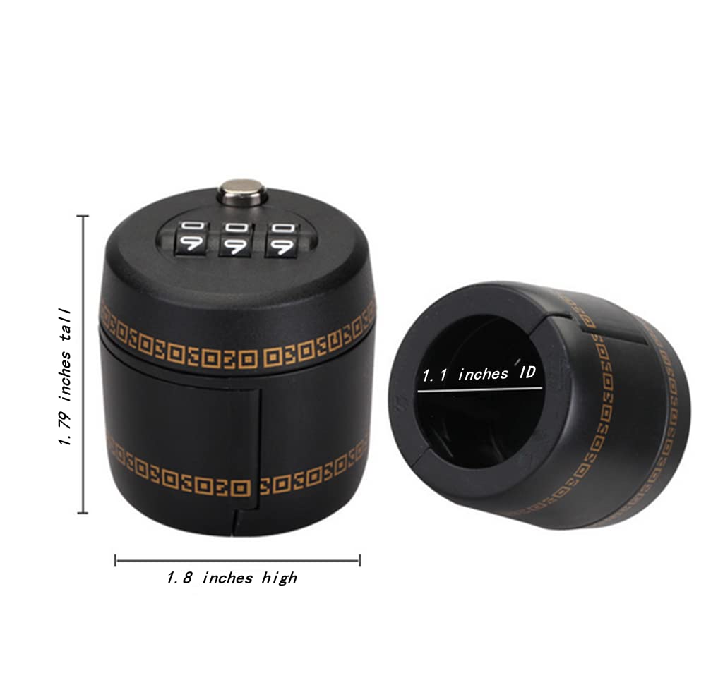 2-Pack Combination Bottle Lock - Digital Cork Lock for Wine & Whiskey Bottles | Secure Storage for Home, Bar, Travel & Gifting