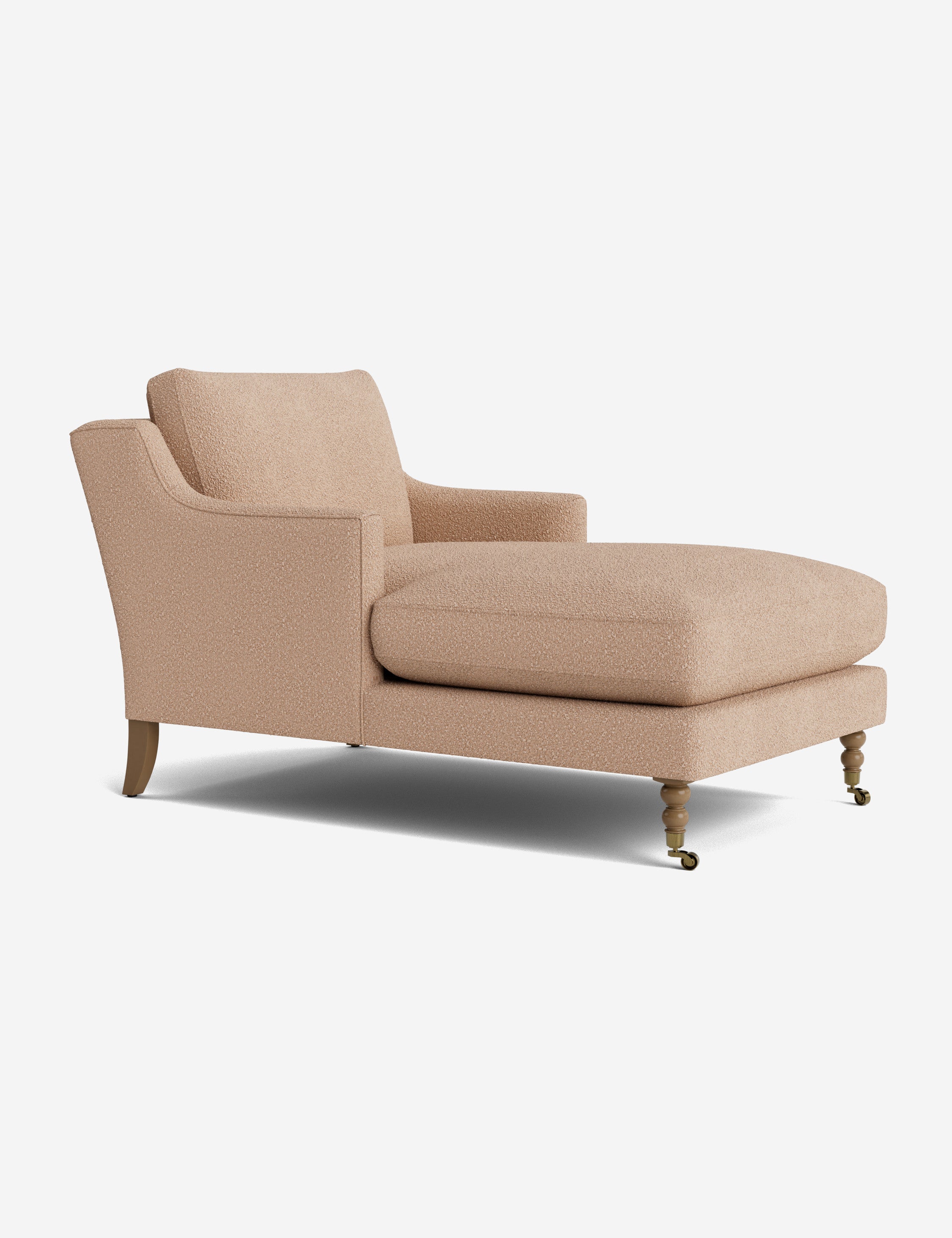 Fabienne Chaise Lounge Chair - Modern Accent Chair for Living Room, Bedroom & Office - Stylish Upholstered Armchair with Wooden Legs - Perfect for Relaxing, Reading & Decorating