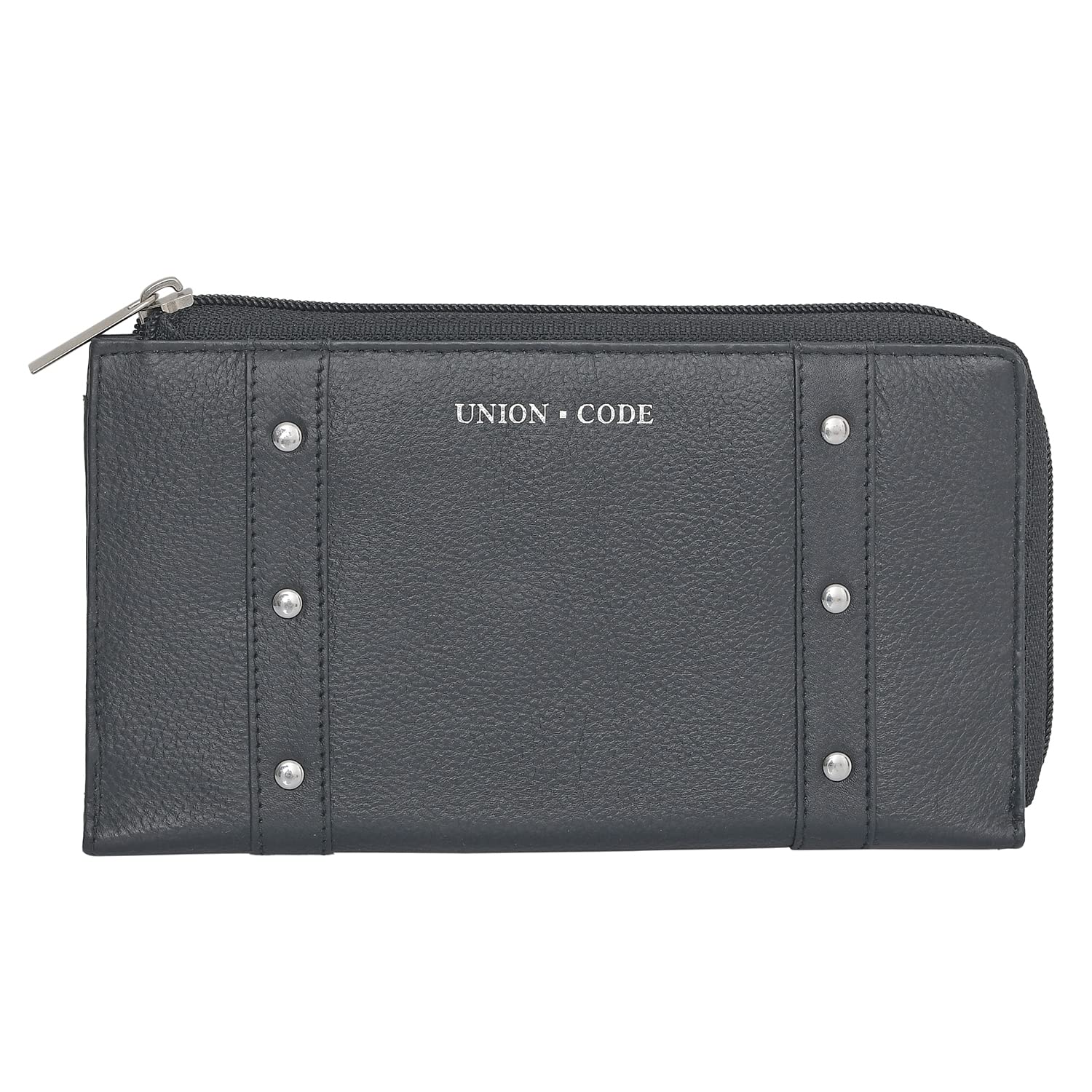 Shop LC Genuine Black Leather RFID Blocking Wallet for Women - Handcrafted Zipper Closure Card Holder & Money Purse - Perfect Graduation Gift, Everyday Use & Travel Essential