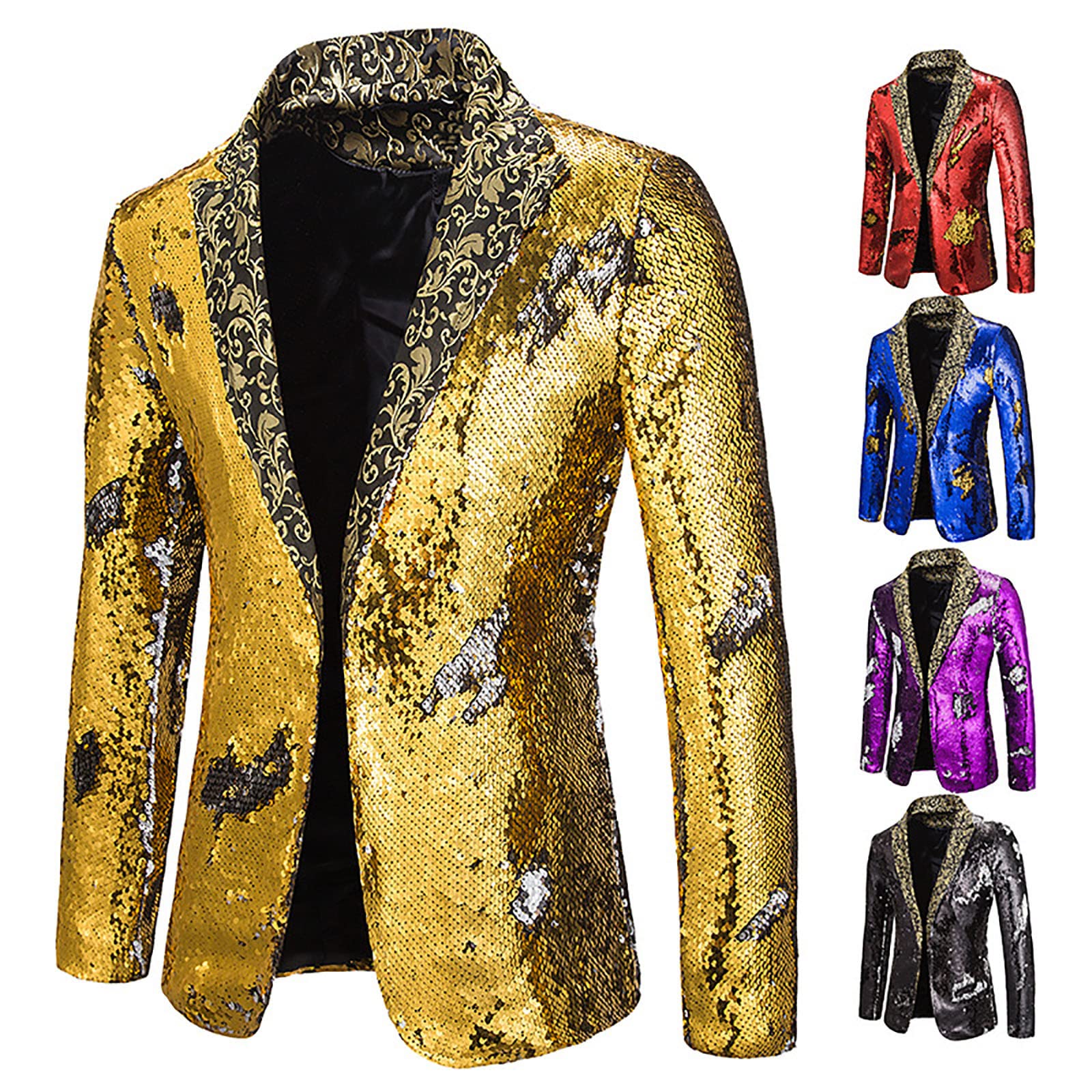 Slim Fit Sequin Tuxedo for Men | Party & Prom Dress Suit
