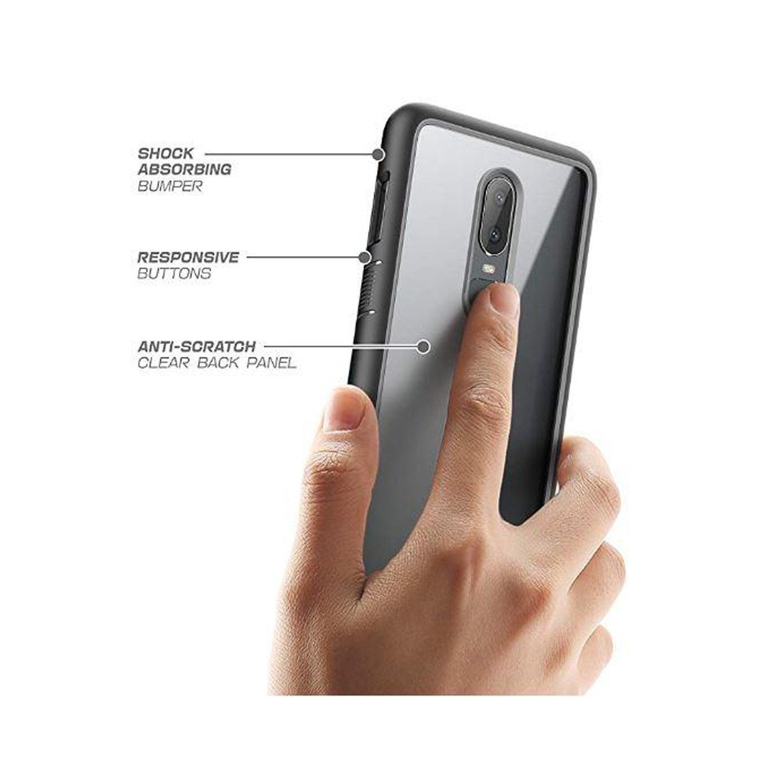 OnePlus 6 Phone Case - Unicorn Beetle Slim Clear Protective Cover with Shock Absorption | Perfect for Daily Use, Travel & Outdoor Activities