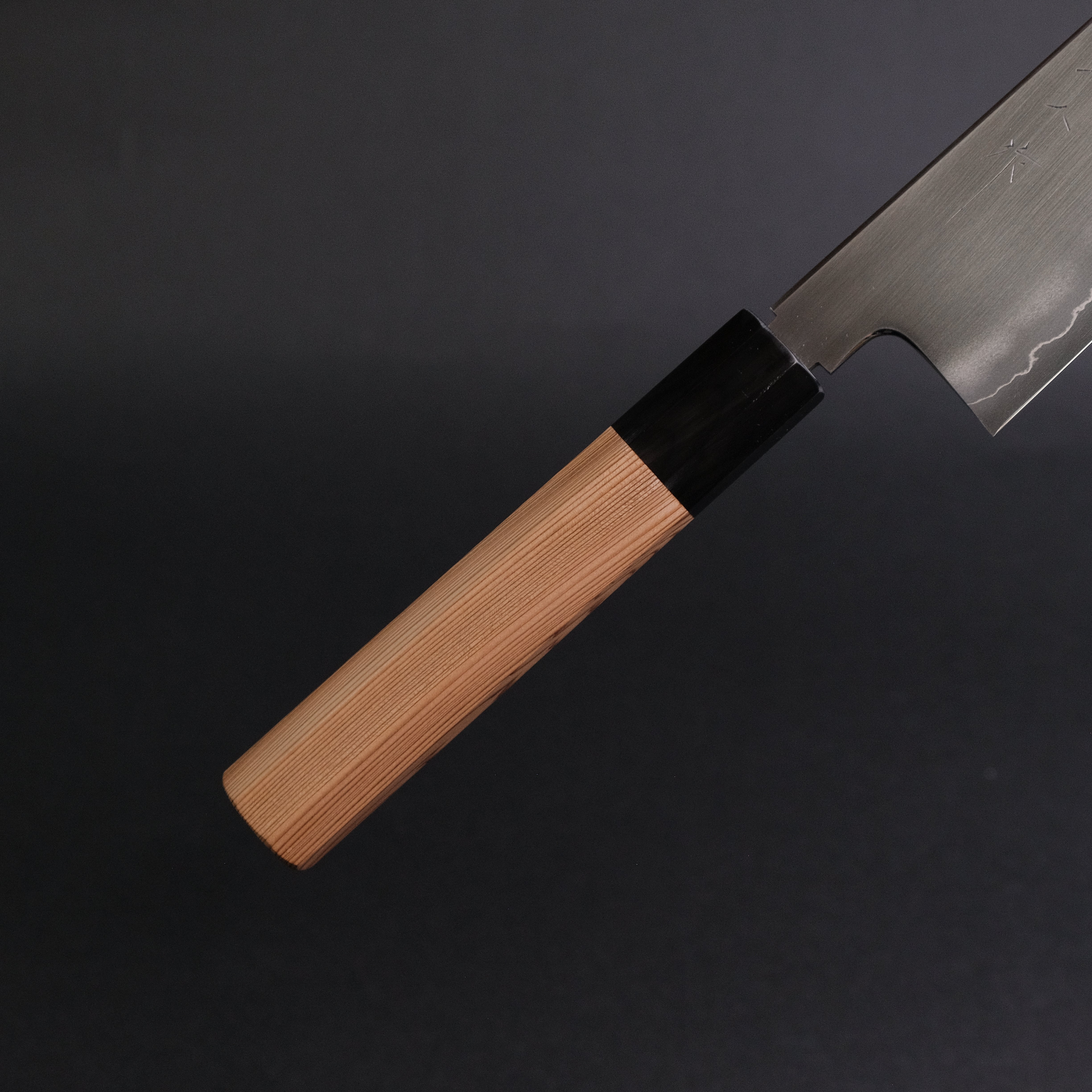Tetsujin Silver #3 Ukiba Kiritsuke Gyuto 240mm Japanese Chef Knife with Yakusugi Cedar Handle - Perfect for Sushi, Sashimi & Precision Vegetable Cutting