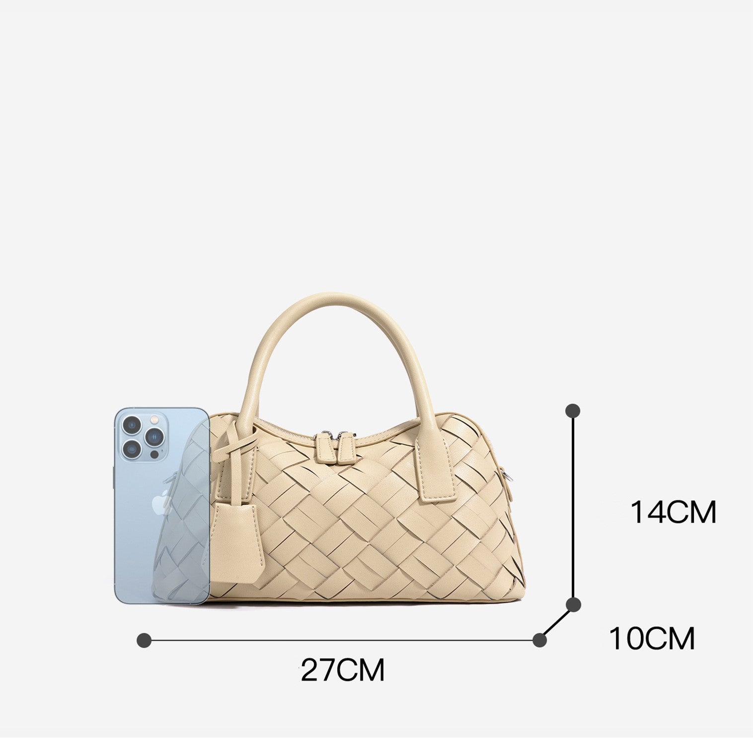 Stylish Woven Convertible Leather Handbag for Women - Crossbody, Shoulder & Tote Bag - Perfect for Work, Travel & Everyday Use