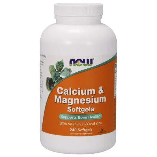 NOW Cal Mag Softgels - Calcium Magnesium Supplement with Vitamin D3 for Bone Health & Muscle Support - Supports Relaxation & Sleep - Ideal for Active Lifestyles & Post-Workout Recovery