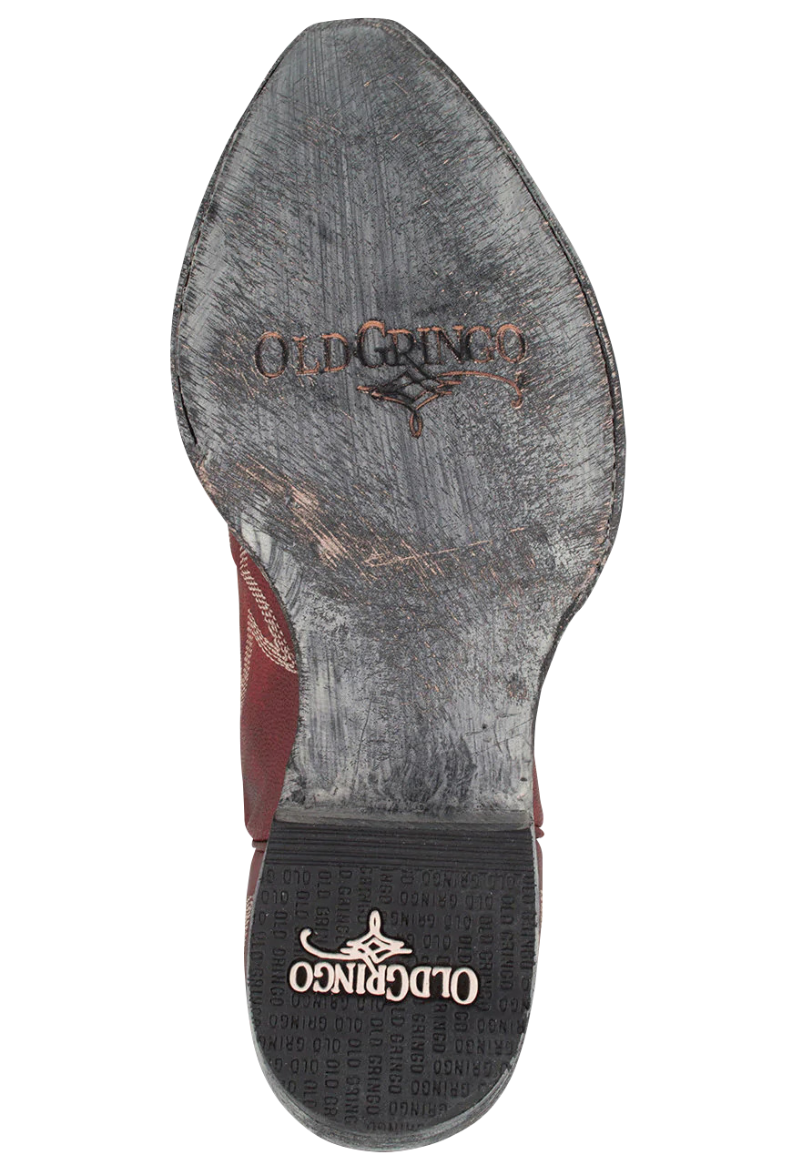 Old Gringo Goat Leather Nevada Cowgirl Boots for Women - Red Western Boots for Country Dancing, Rodeo & Cowgirl Fashion