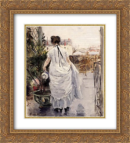 Berthe Morisot Museum Art Print - 20x22 Gold Ornate Framed Double Matted Impressionist Painting - Perfect for Living Room, Bedroom or Office Wall Decor