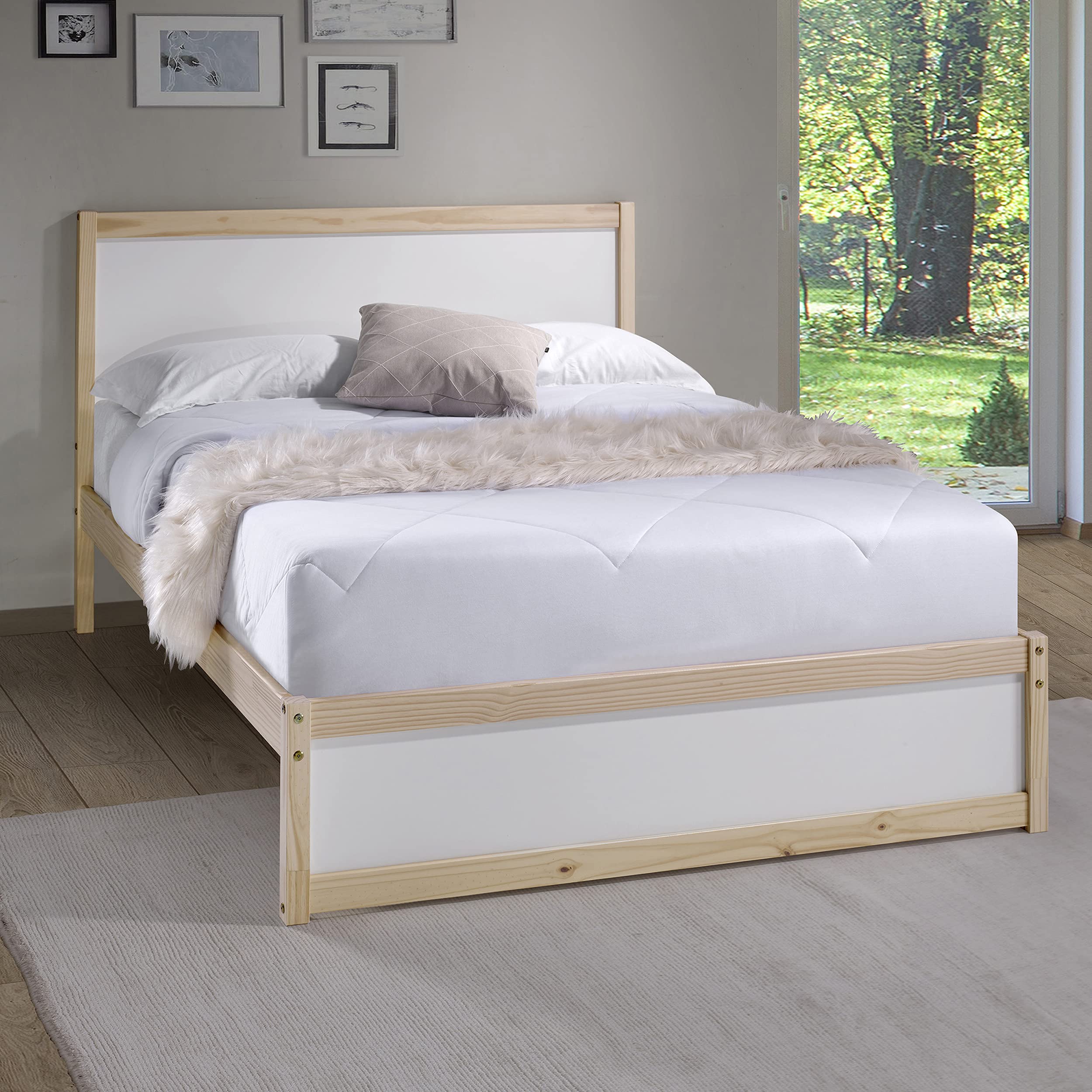 Simple MOD Youth Full Bed Frame - Easy Assembly, Kids & Teen Bedroom Furniture for Guest Rooms