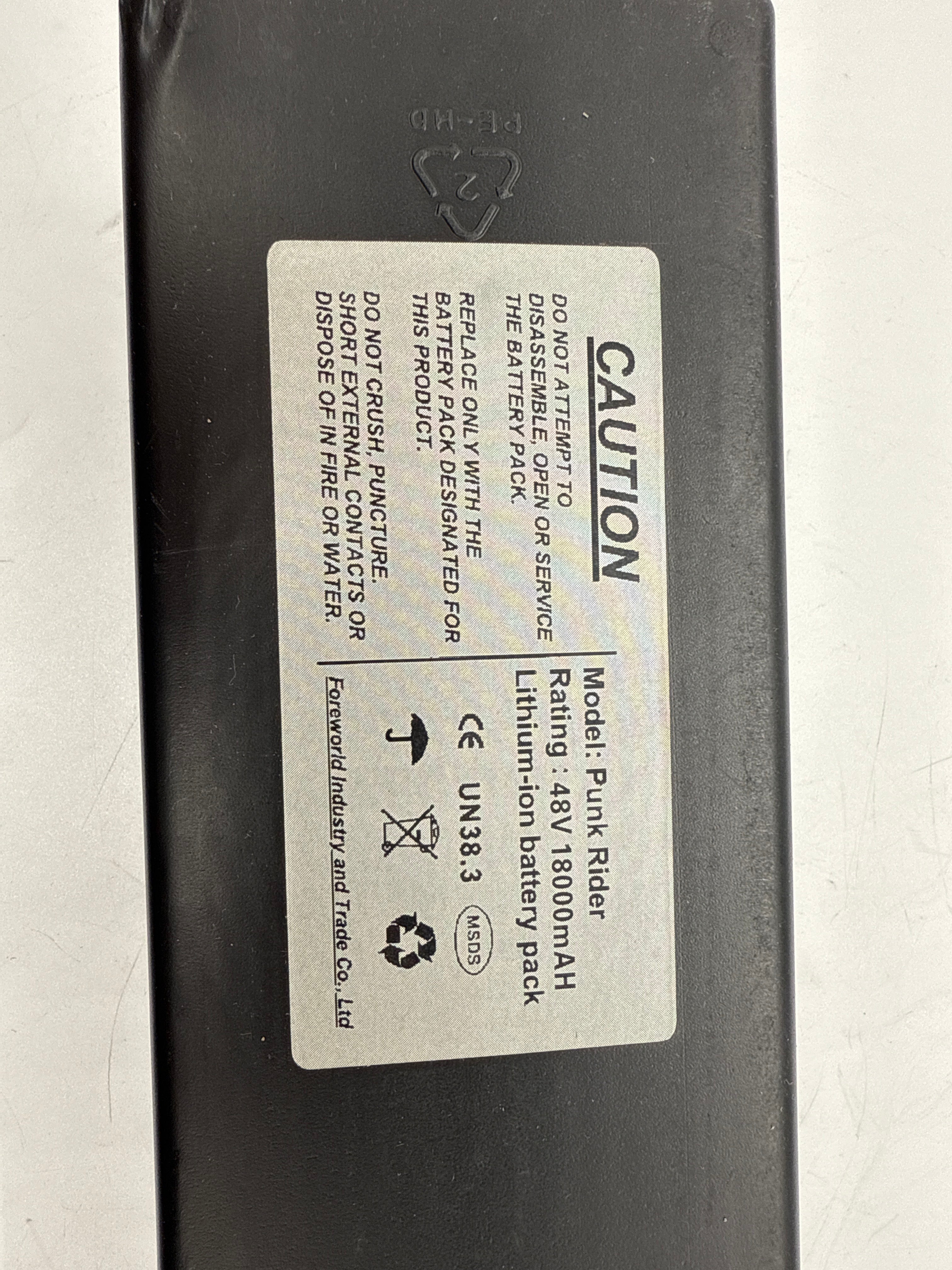 48V 18Ah Electric Bike Battery - High Performance Lithium Ion Battery for E-Bikes, Scooters & Motorcycles | Perfect for Commuting, Off-Road Adventures & Long Distance Riding