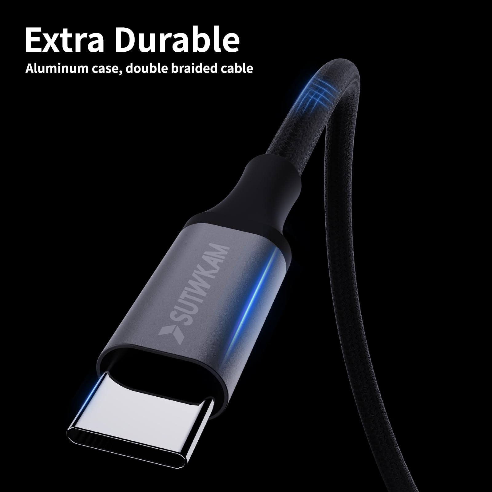 Premium USB C 3.2 Gen 2 Cable - 100W Fast Charging & 20Gbps High-Speed Data Transfer - Supports 4K Video - Compatible with MacBook, iPhone 15, Samsung Galaxy, iPad, Thunderbolt 3/4 Devices - Perfect for Home Office, Gaming & Travel Charging