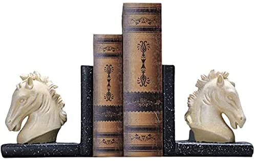 Art Deco Bookends - Heavy Weight Decorative Bookends for Shelves, Animal Sculpture Book Stoppers for Home & Office Decor | Perfect for Bookshelves, Desks, and Gift Giving