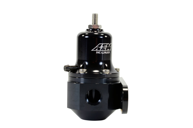 AEM High Capacity Universal Black Adjustable Fuel Pressure Regulator - Performance Upgrade for Cars, Trucks & SUVs - Perfect for Racing, Tuning & Engine Modifications