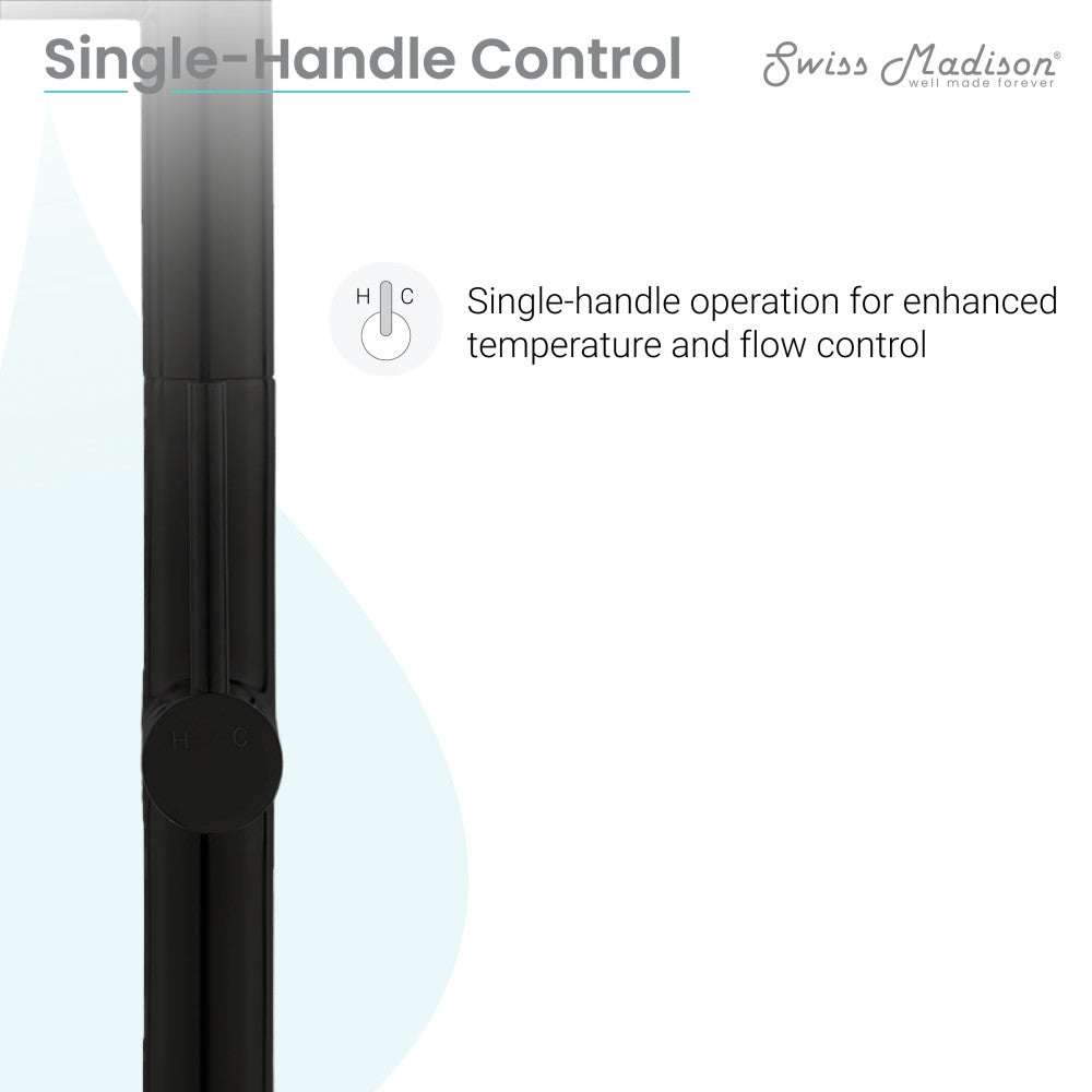 Matte Black Single Handle Pull Down Kitchen Faucet - Modern Chalet Design for Sink, Dishwashing & Cooking | High Arc Spout, Easy Installation