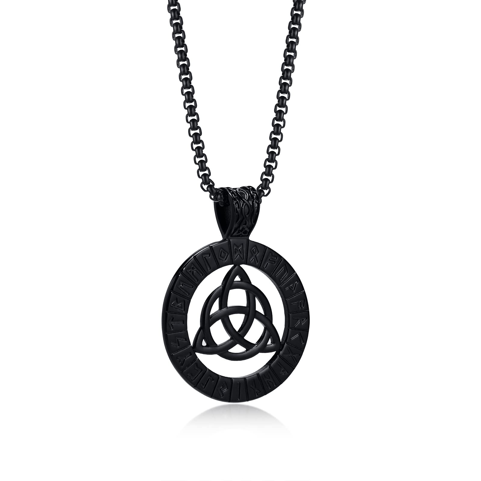 VNOX Viking Necklace for Men - Thor Hammer & Viking Axe Pendant, Stainless Steel Norse Jewelry, Perfect Viking Gifts for Men - Ideal for Cosplay, LARP, and Norse Mythology Enthusiasts