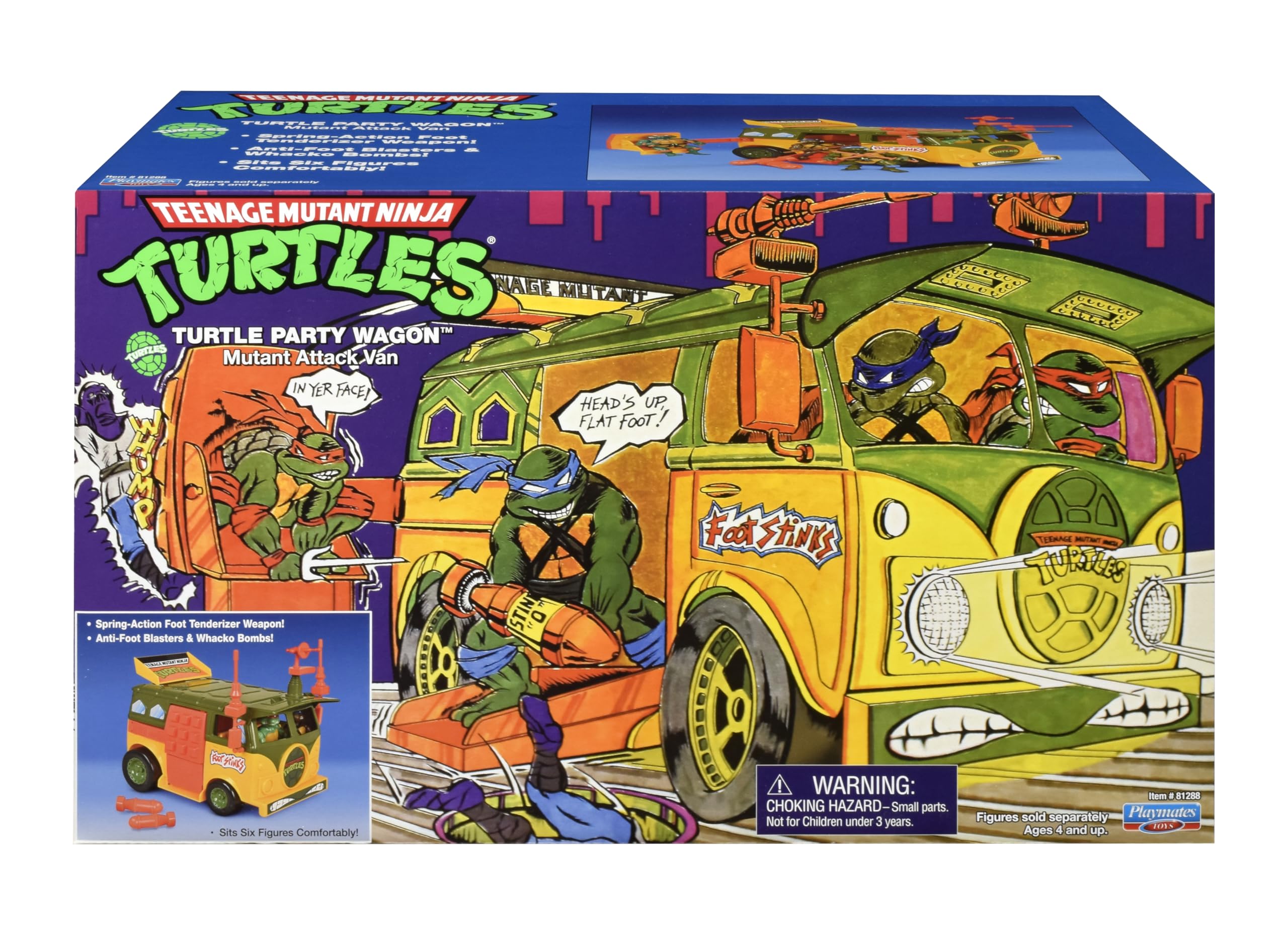 Original Teenage Mutant Ninja Turtles Party Wagon Toy - TMNT Collectible Vehicle for Kids & Fans - Perfect for Playtime, Display & Birthday Gifts