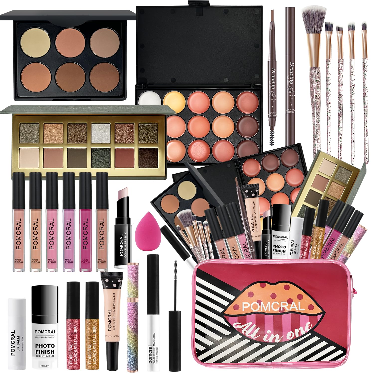 **Makeup Sets for Girls 10-12 & Teens – Complete Makeup Kit with Eyeshadow Palette, Lip Gloss, Brushes, Concealer & Makeup Bag – Perfect Gift for Women & Teens – Great for Parties, School Events & Daily Use**