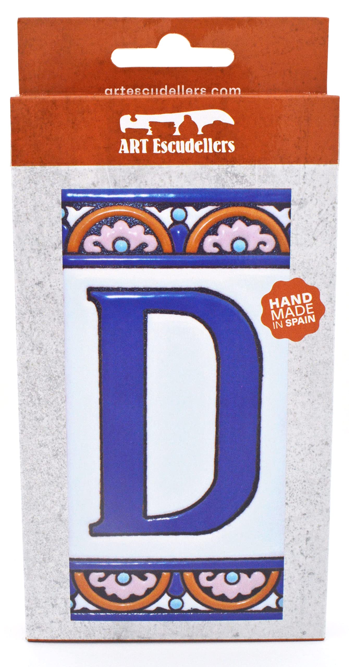 6 Inch Handpainted House Letter Tiles - Custom Address Numbers & Names for Home Signs - Durable ARCO GRANDE Design (5.86