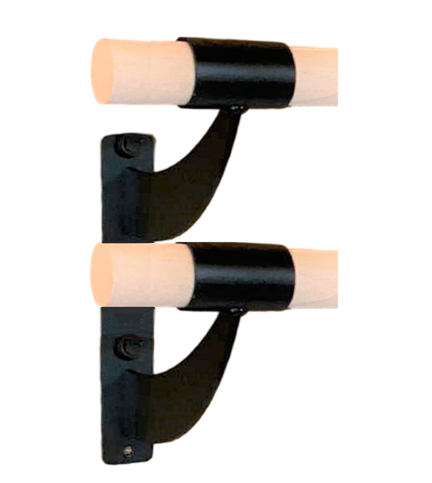 18 FT Double Ballet Barre with 2.0” Diameter - Wall Mounted Fixed Height Dance Bar for Kids & Adults - Solid Wood Construction for Home & Studio Use - Perfect for Ballet Training, Dance Practice, Stretching & Fitness Routines