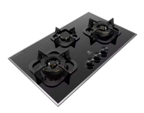 Electrolux EGT7836BEP 30-Inch Built-In Gas Cooktop with 3 Burners - UltimateTaste 300 Series for Professional Cooking | Perfect for Home Kitchens & Small Restaurants