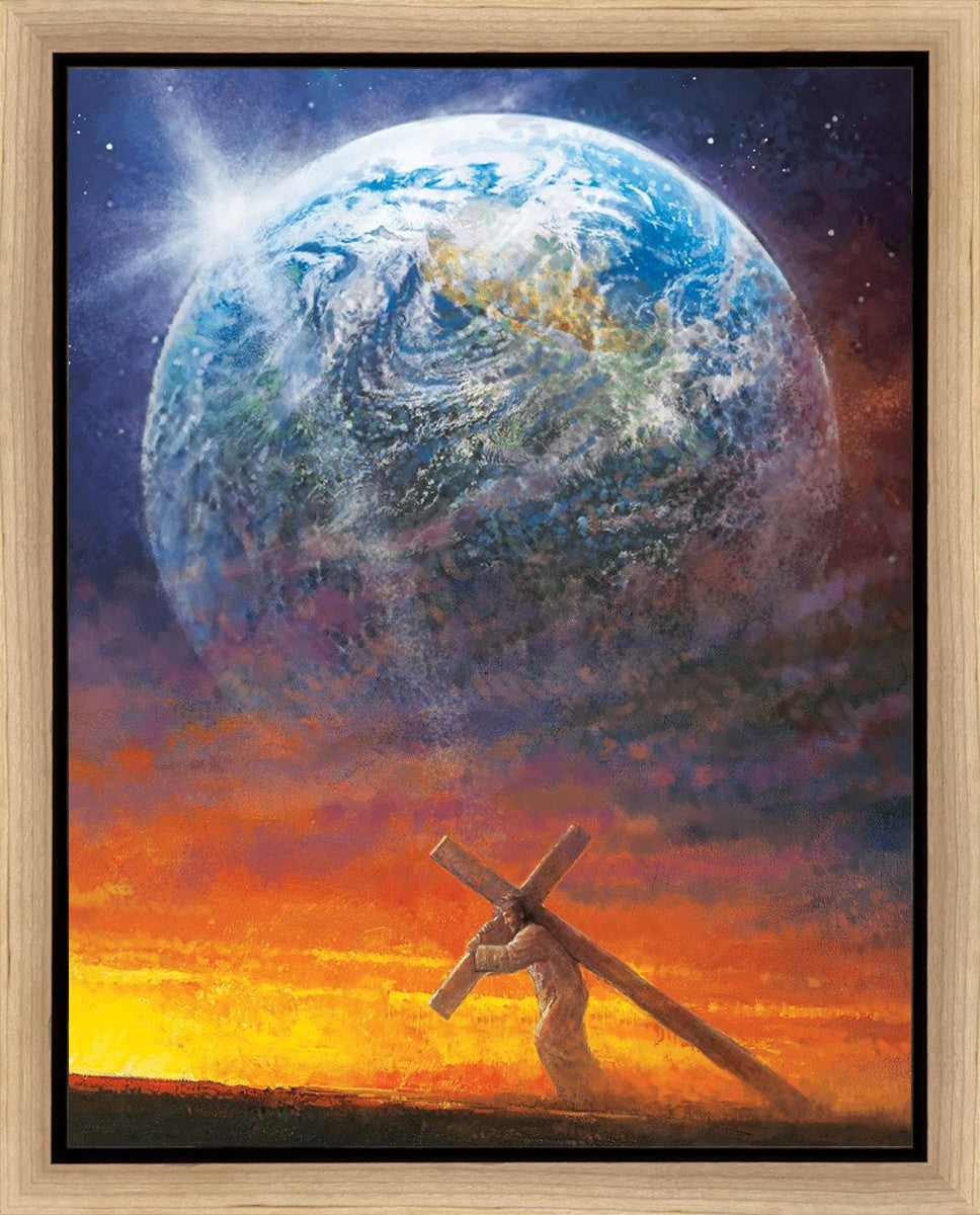 Behold, The Lamb of God Gallery Wrap Canvas - Religious Wall Art Decor for Home, Church & Office - Inspirational Christian Gift for Holidays & Worship Spaces