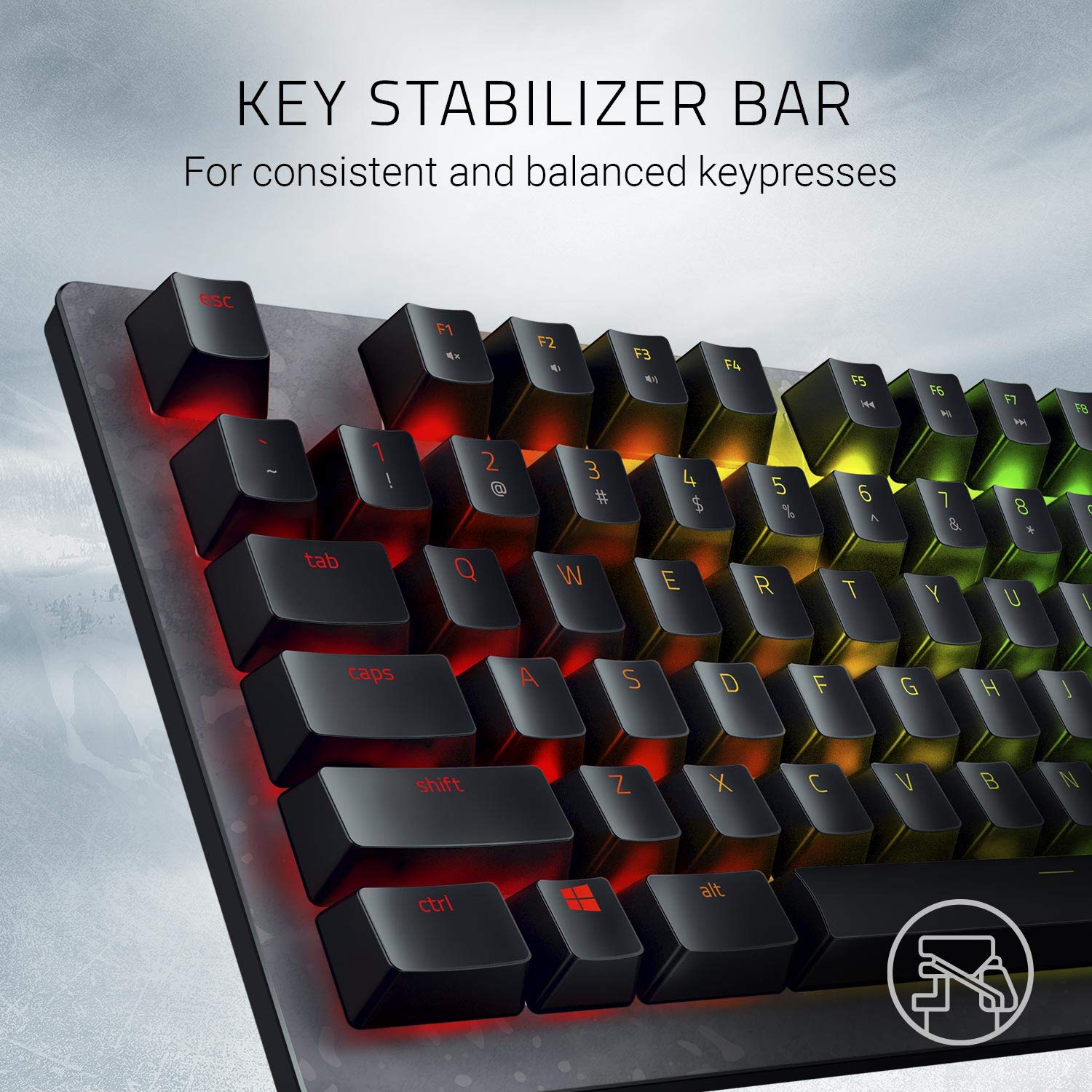 Razer Huntsman Gaming Keyboard - Fastest Optical Switches, Customizable Chroma RGB, Programmable Macros | Perfect for Competitive Gaming, Streaming & Office Work (Gears of War 5 Edition)