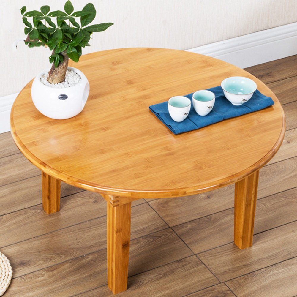 Zhirong 31.5 Inch Portable Folding Round Table - Lightweight Picnic Dining Table for Outdoor, Camping, Beach & Indoor Use (80x37cm)