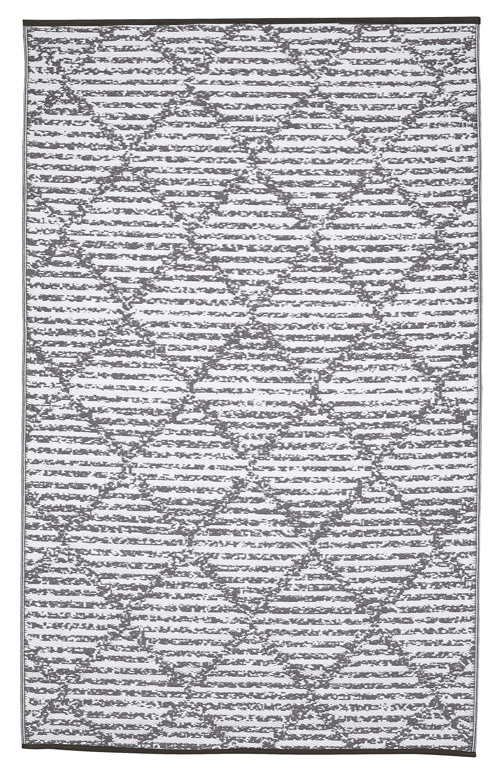 Fiesta Premium Quick Dry Reversible Plastic Rug - Indoor/Outdoor Use for RV, Camping, Beach, Picnic, Patio & Poolside - 6x9 Feet - Perfect for Outdoor Adventures & Home Decor