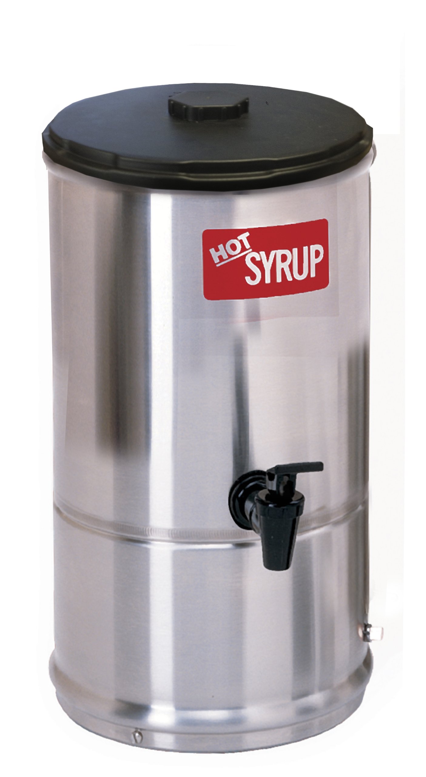Wilbur Curtis SW-1 1.0 Gallon Stainless Steel Syrup Warmer with Temperature Control - Commercial Coffee & Beverage Dispenser for Cafes, Restaurants & Bars