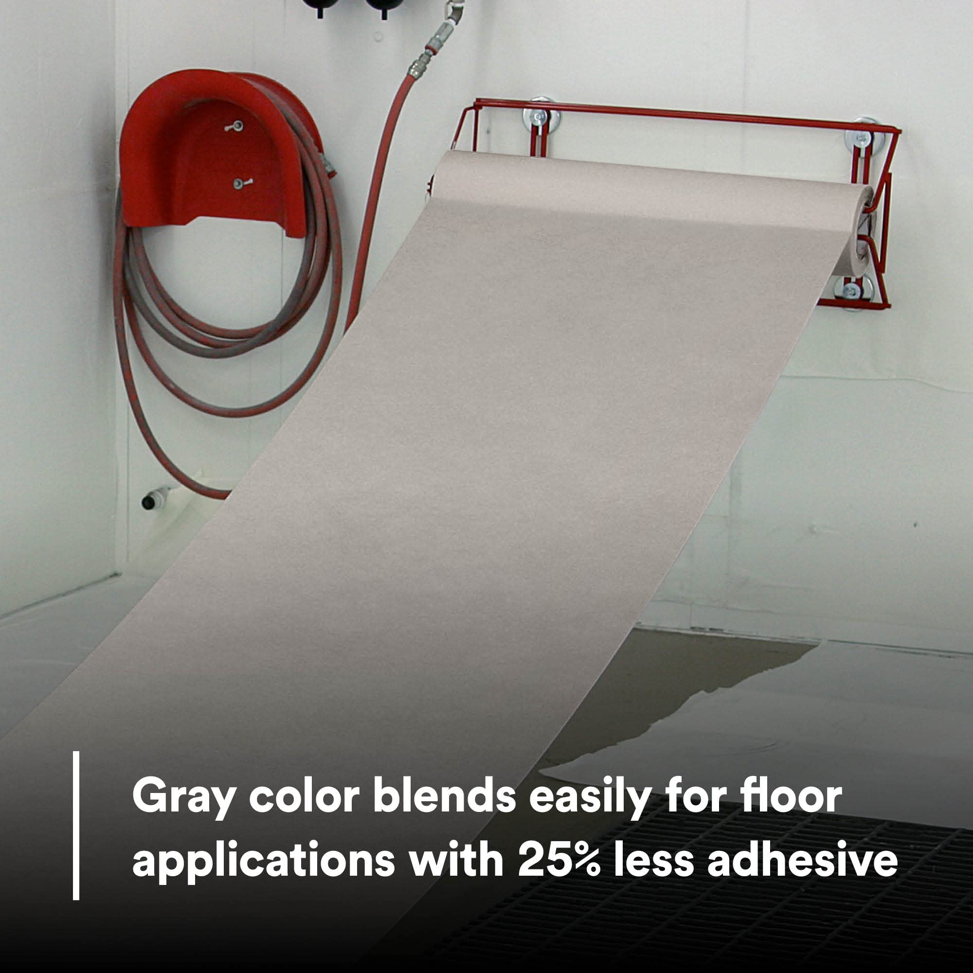 3M Dirt Trap Protection Material 37852 - Gray Nonwoven Overspray Protection Roll (28