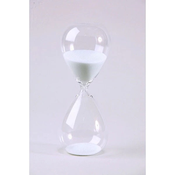 3 Minute Black or White Sand Timer - Hourglass for Time Management, Games, Cooking & Classroom Activities
