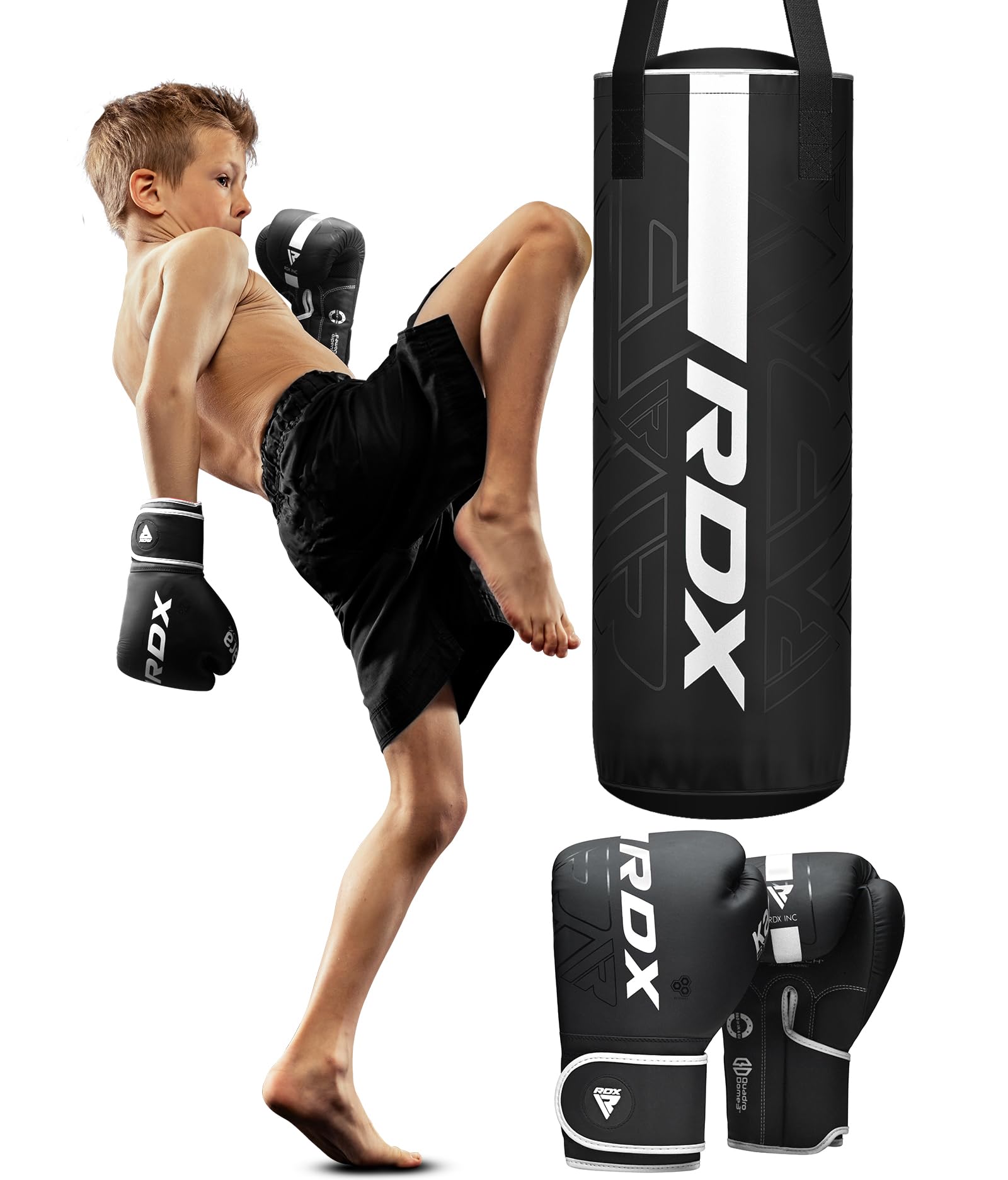 RDX Kids Punching Bag 2FT with Boxing Gloves - Junior Hanging Bag Set for Kickboxing & MMA Training - Perfect for Home Gym, Birthday Gifts & Kids Fitness