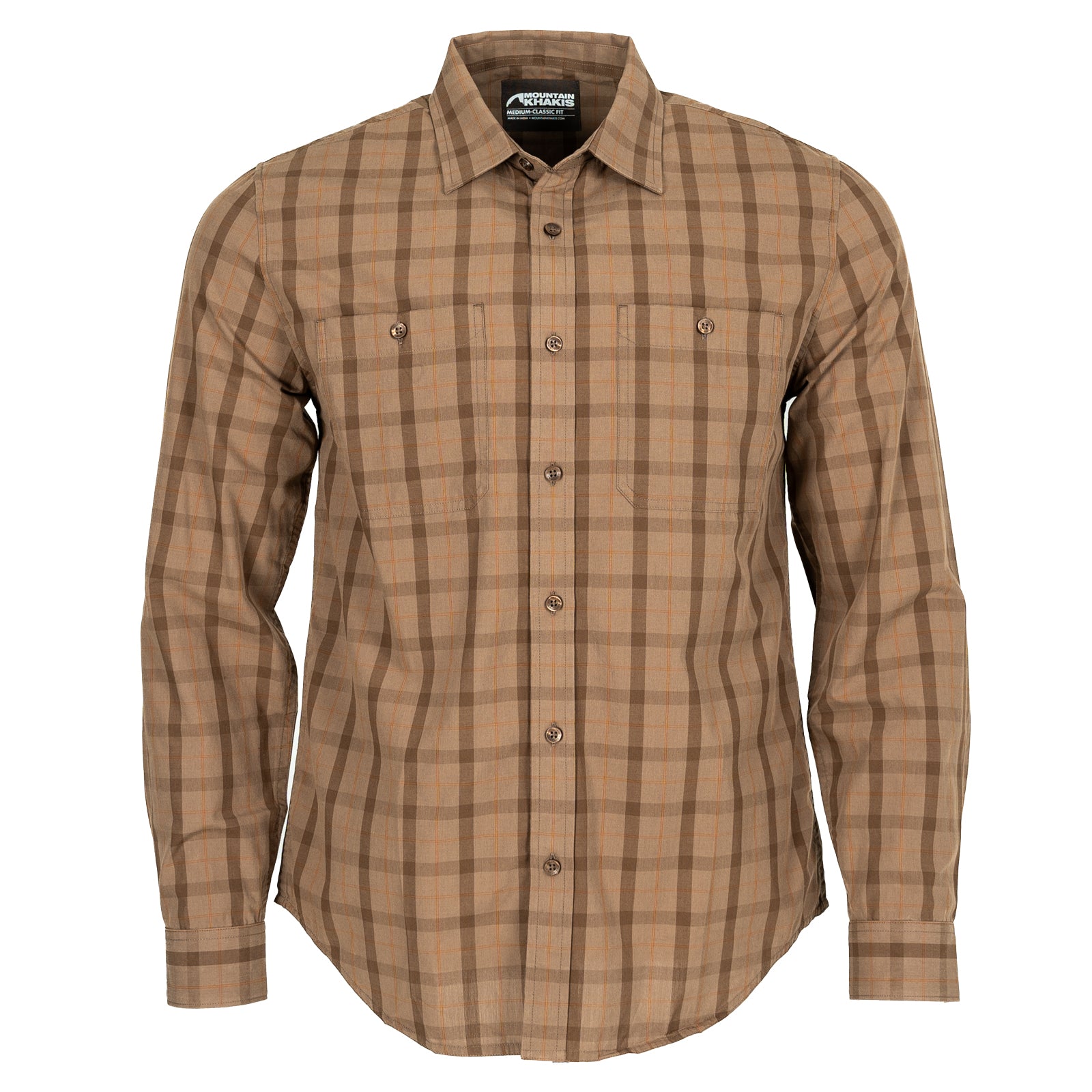 Midtown Long Sleeve Woven Shirt for Men - Comfortable Casual Button Down Shirt - Perfect for Office, Business, and Everyday Wear
