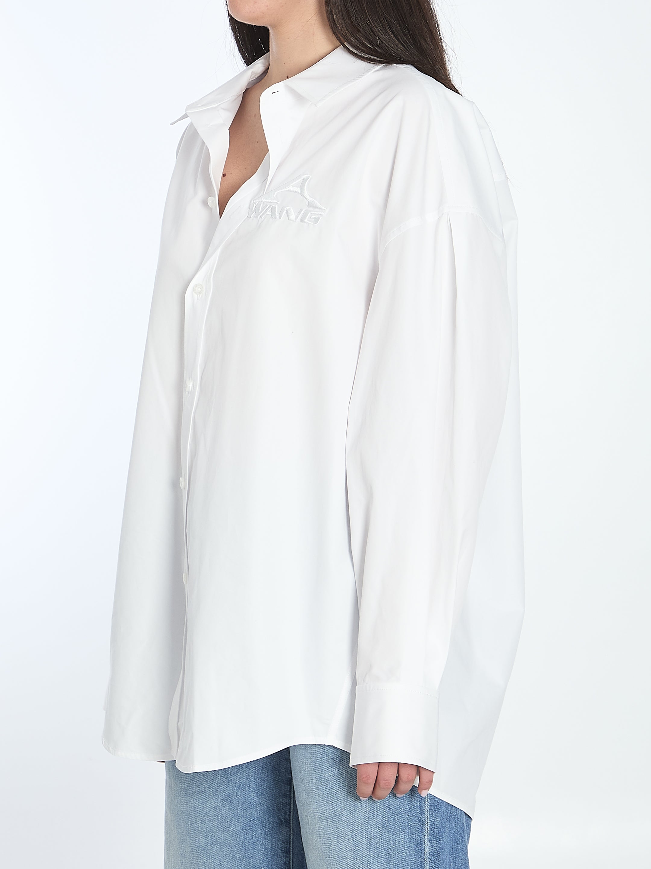 Alexander Wang Oversized Shirt for Women - Trendy Loose Fit Button Down Blouse | Perfect for Casual Wear, Office Outfits & Street Style Fashion
