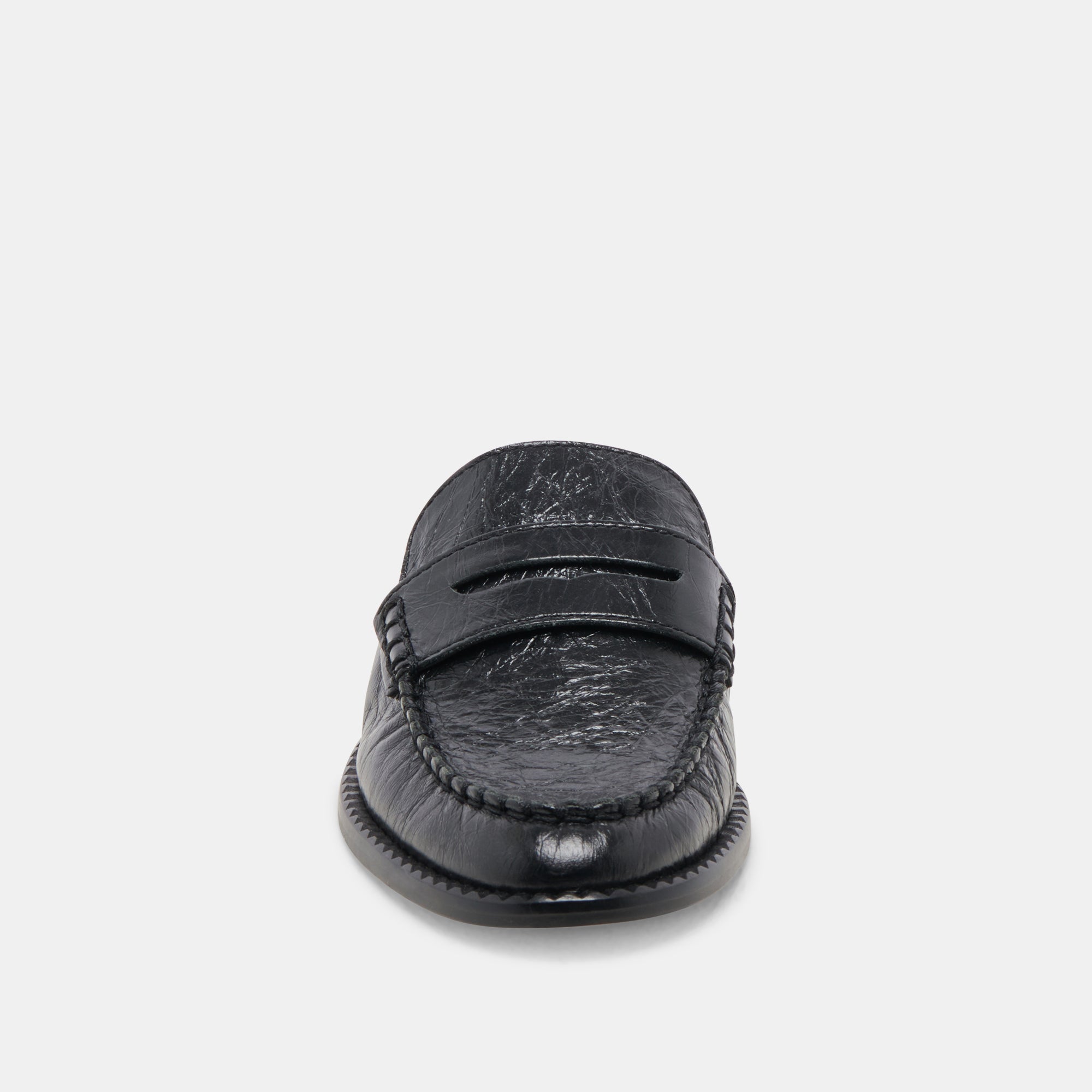 Havan Loafers for Women - Midnight Crinkle Patent Leather Slip-On Shoes - Comfortable & Stylish for Office, Casual & Travel Wear