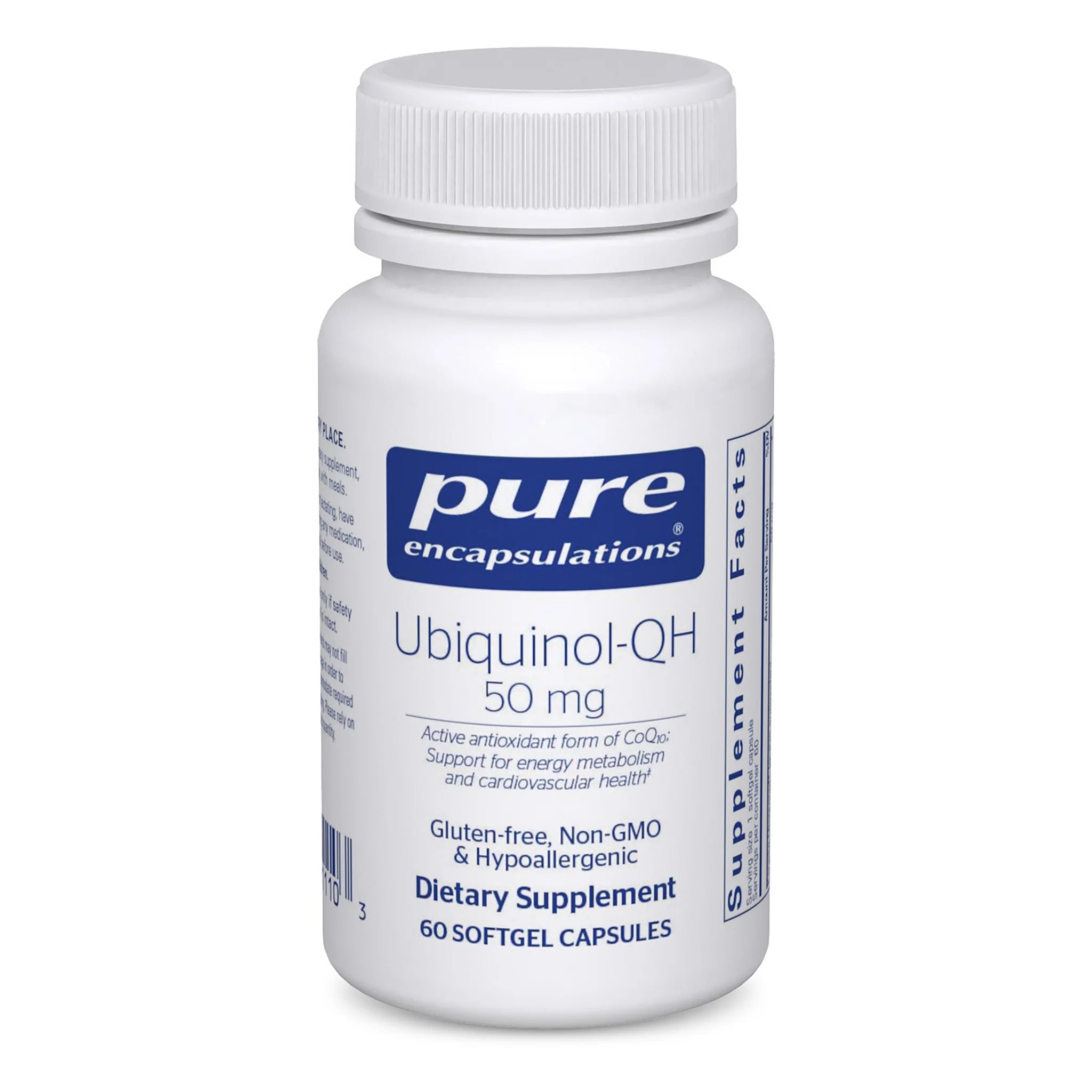 Ubiquinol QH 50mg Supplement - Premium CoQ10 Antioxidant for Heart Health & Energy Support - Best for Adults with Active Lifestyle & Cardiovascular Wellness