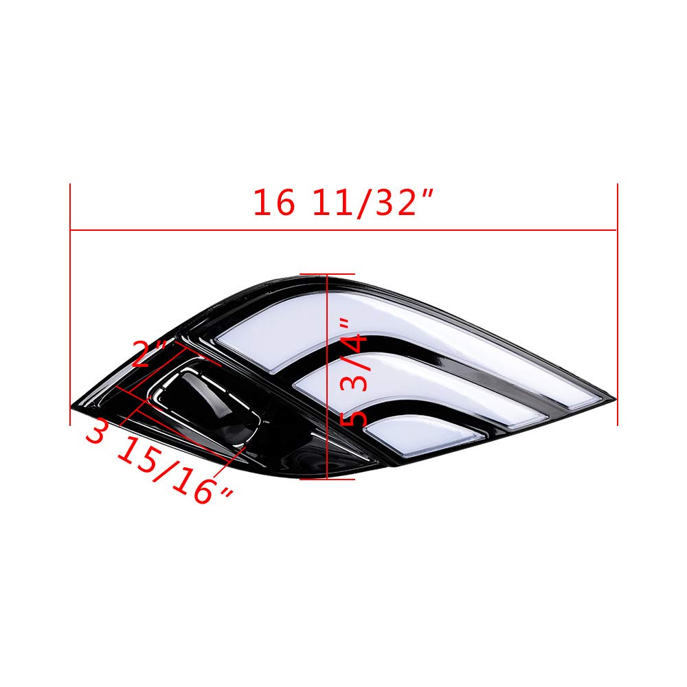 2018-2020 Toyota Camry XSE SE LED DRL Daytime Running Lights with Yellow Turn Signal & Fog Light Assembly - Upgrade Your Car's Style & Safety for Night Driving and Bad Weather