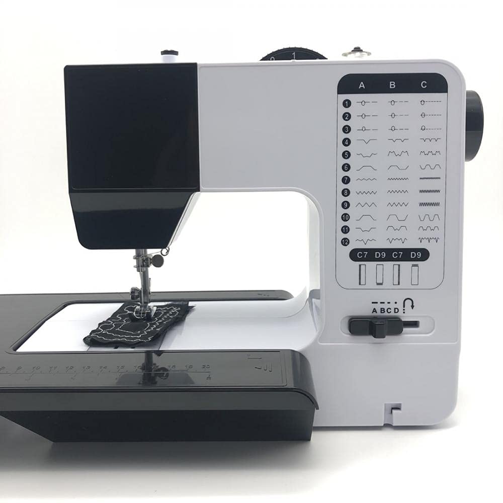 Double Needle Electric Sewing Machine - Household Desktop Multifunctional & Foldable for DIY Crafts, Quilting, Clothing Repair | 110V US Standard | Perfect for Beginners & Home Use