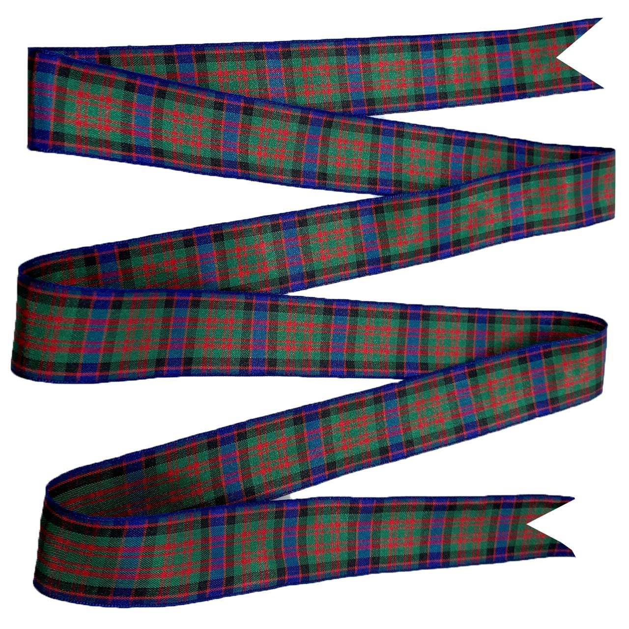 Morex Ribbon Edinburgh Ribbon - 1 Inch x 27 Yards, Macdonald Tartan Plaid Design (97525/25-14) - Perfect for Gift Wrapping, DIY Crafts, and Holiday Decorations