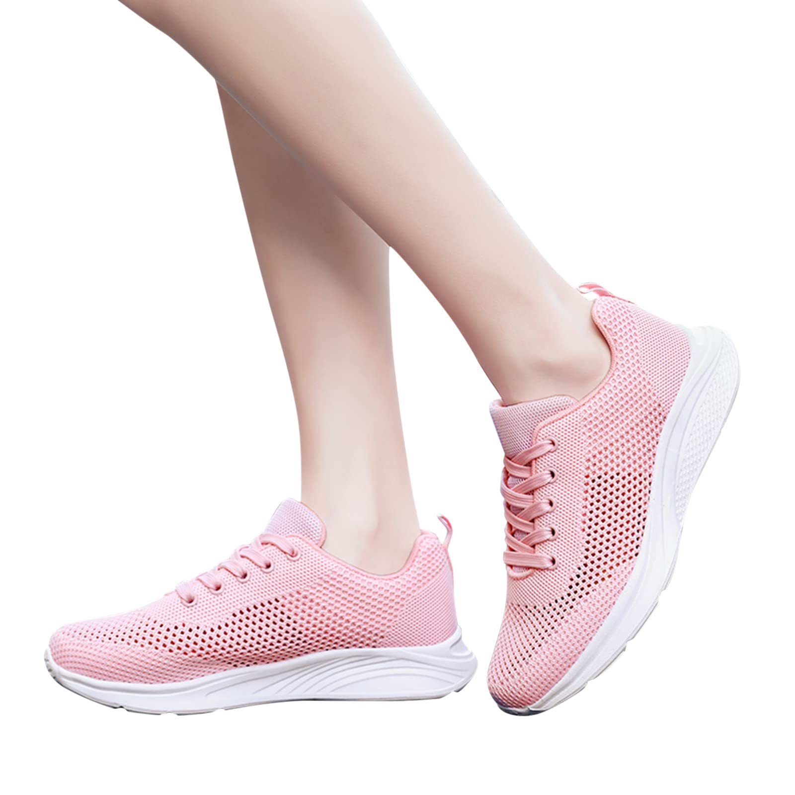 Women's Tennis Gym Sneakers - Breathable Mesh Running Shoes with Soft Sole for Jogging, Workout & Outdoor Sports | Comfortable Lace-Up Fashion Sneakers for Women | Perfect for Gym, Walking & Daily Wear