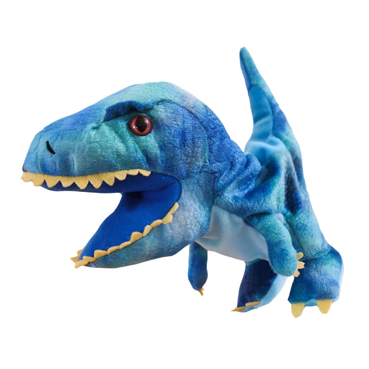 Adorable Blue Hand Puppet - CORHAD 1PC Mr. Hand Puppet Toy with Movable Mouth, Finger Animal Puppets for Kids, Interactive Plush Puppet for Storytelling & Classroom Activities