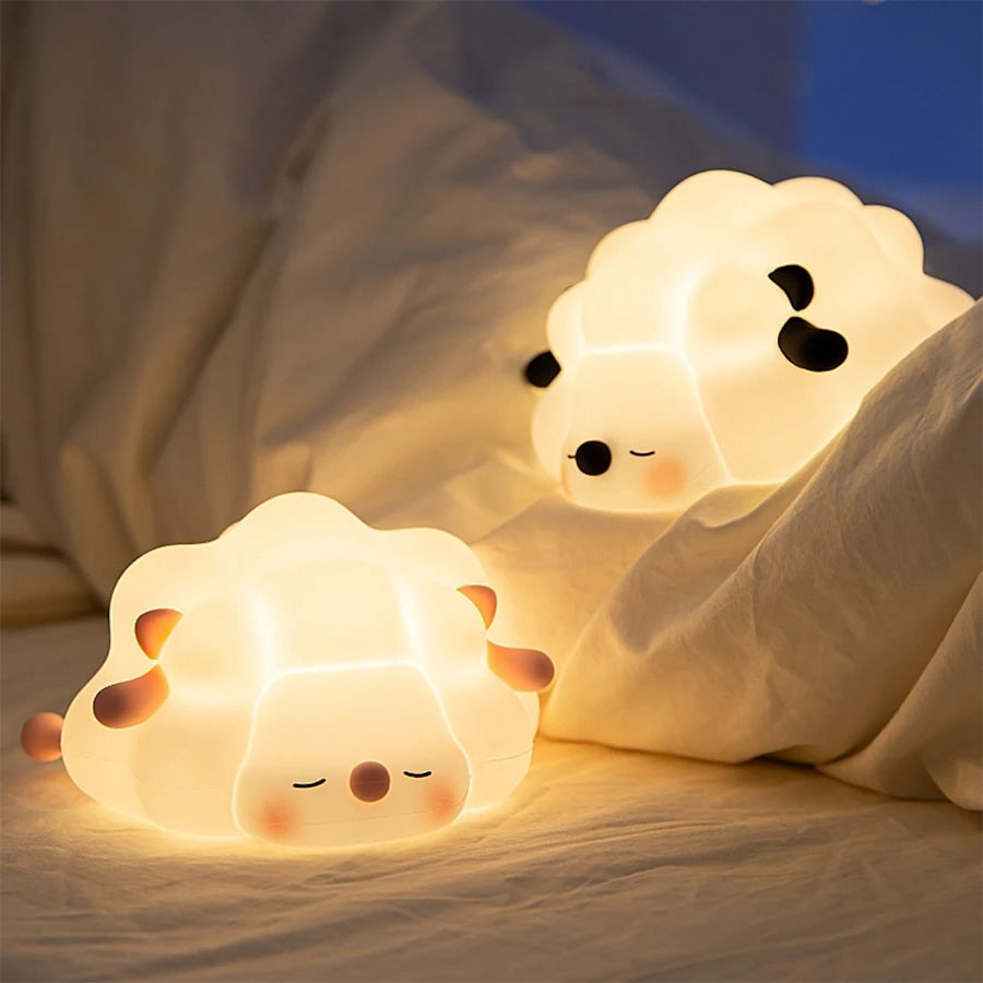 Soft Glow Sleeping Sheep Night Light for Kids - Soothing Nursery Decor & Bedtime Comfort for Babies & Toddlers - Perfect for Bedrooms, Nurseries, and Relaxation